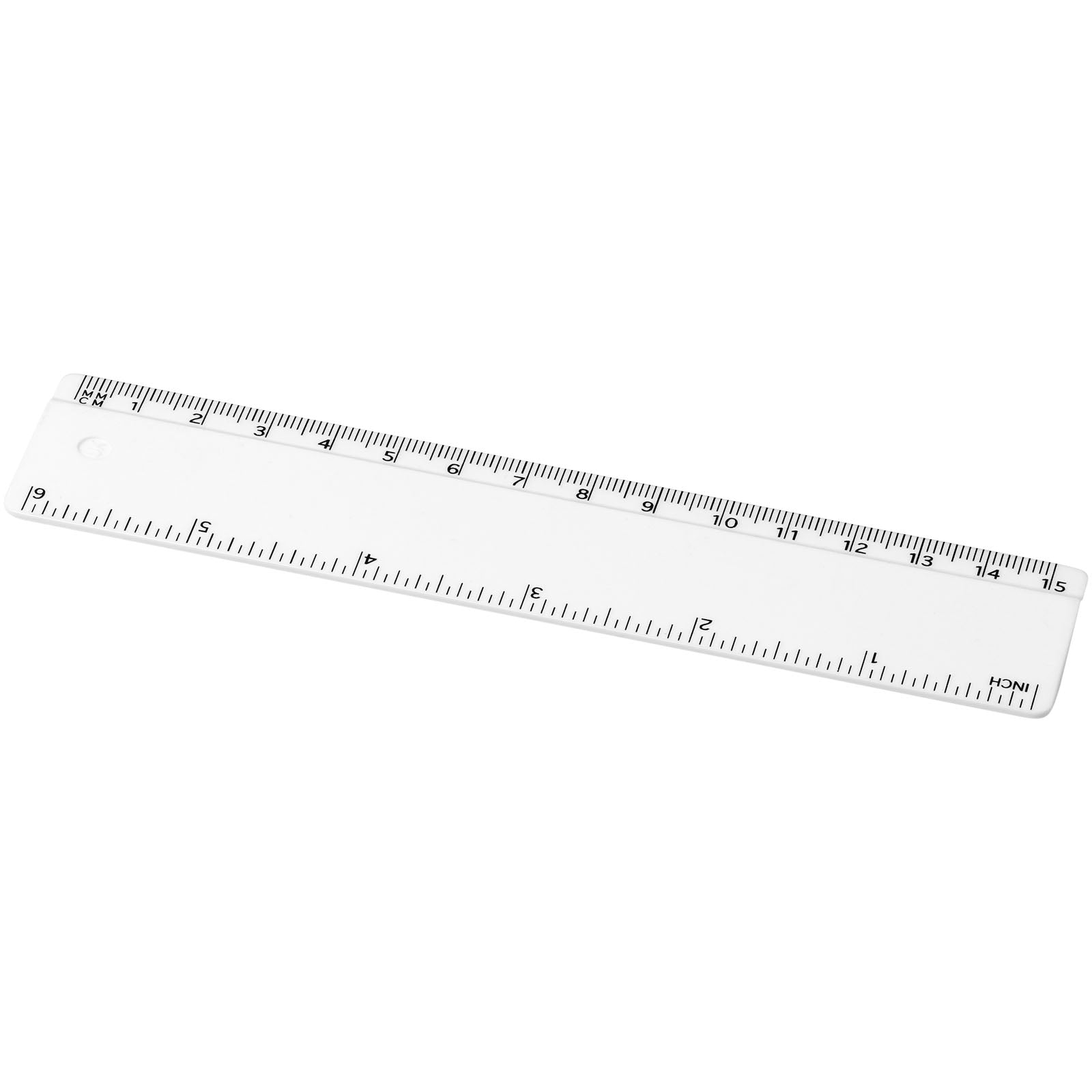 Renzo 15 cm Kunststofflineal – Weiss