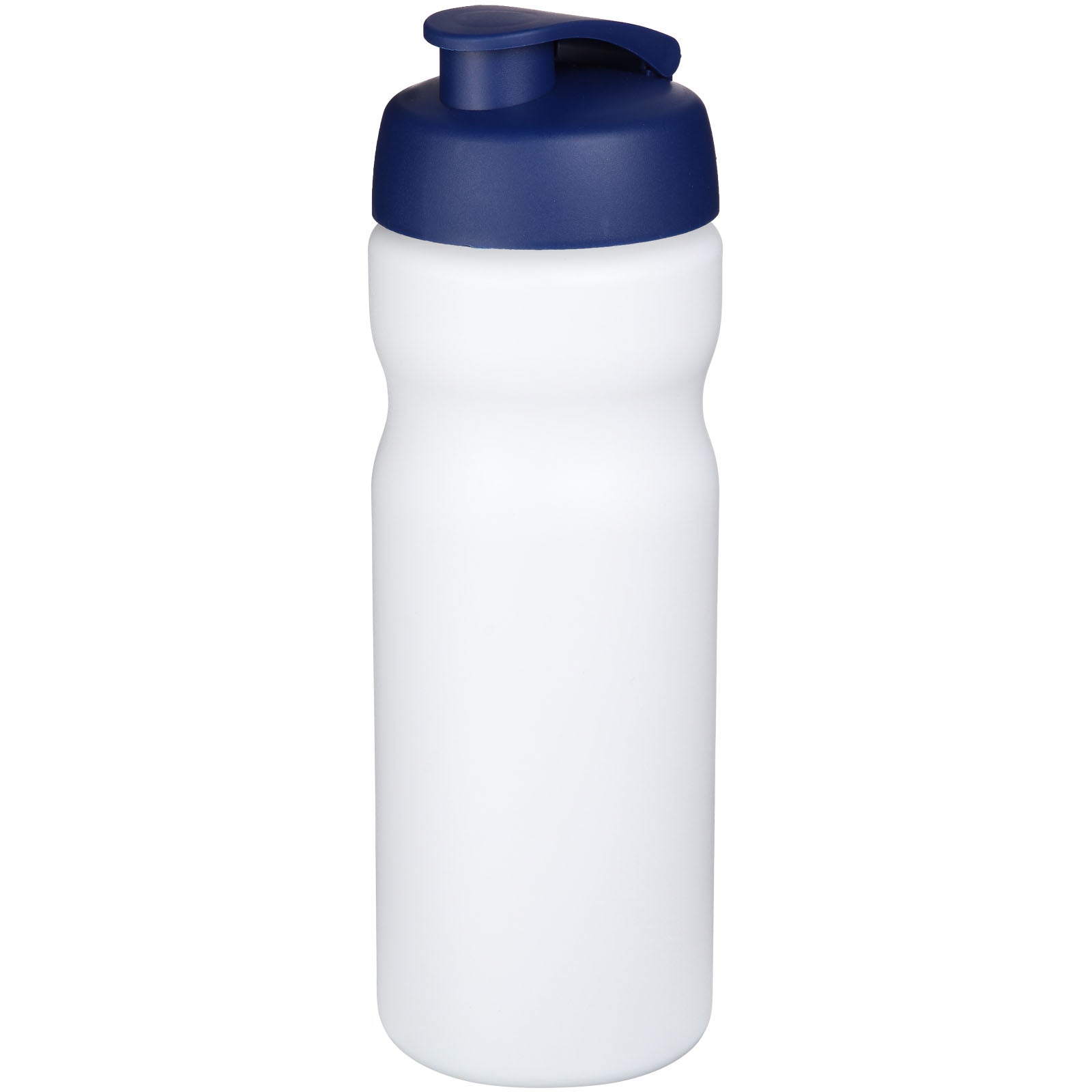 Baseline® Plus 650 ml Sportflasche mit Klappdeckel – Weiss und Blau