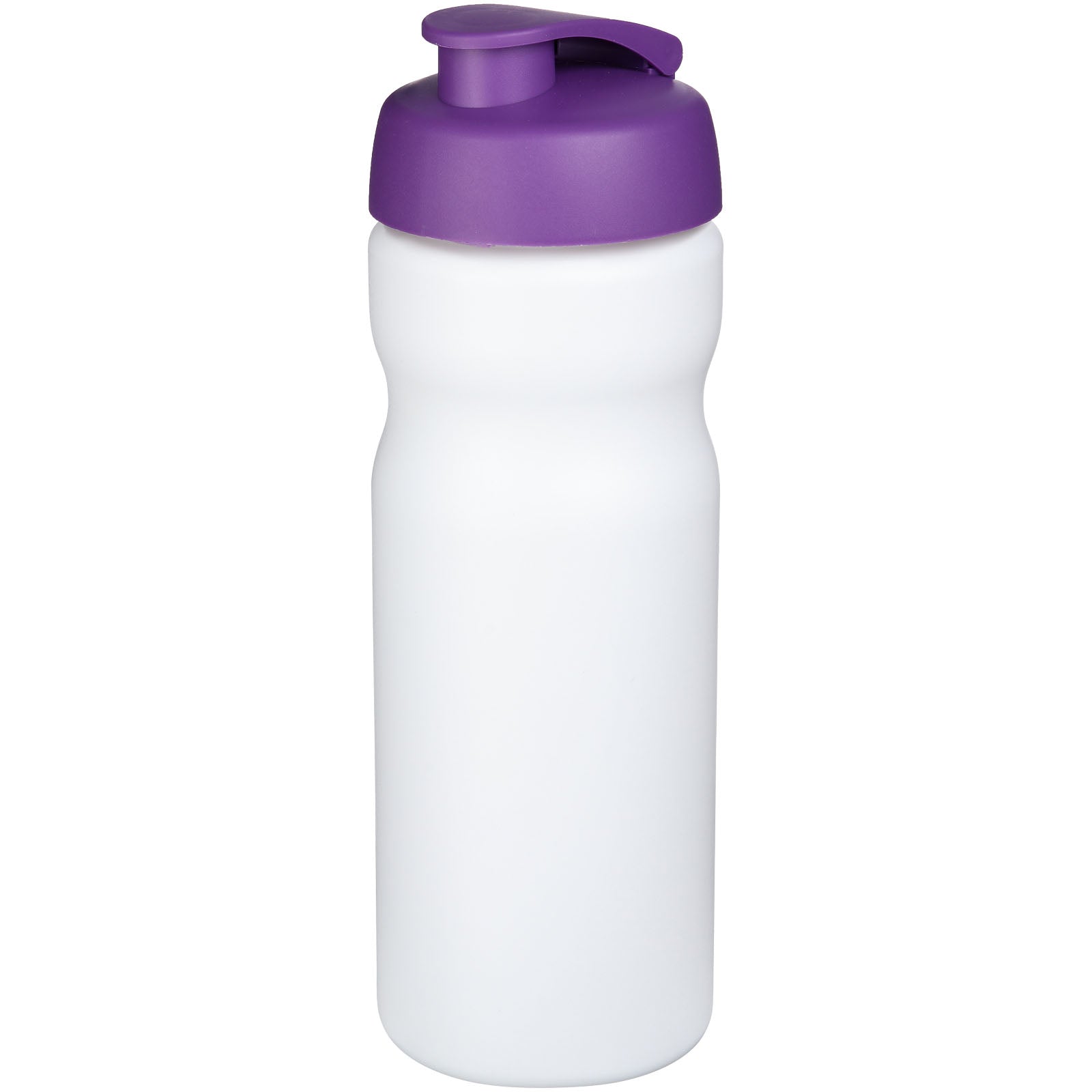 Baseline® Plus 650 ml Sportflasche mit Klappdeckel – Weiss und Lila