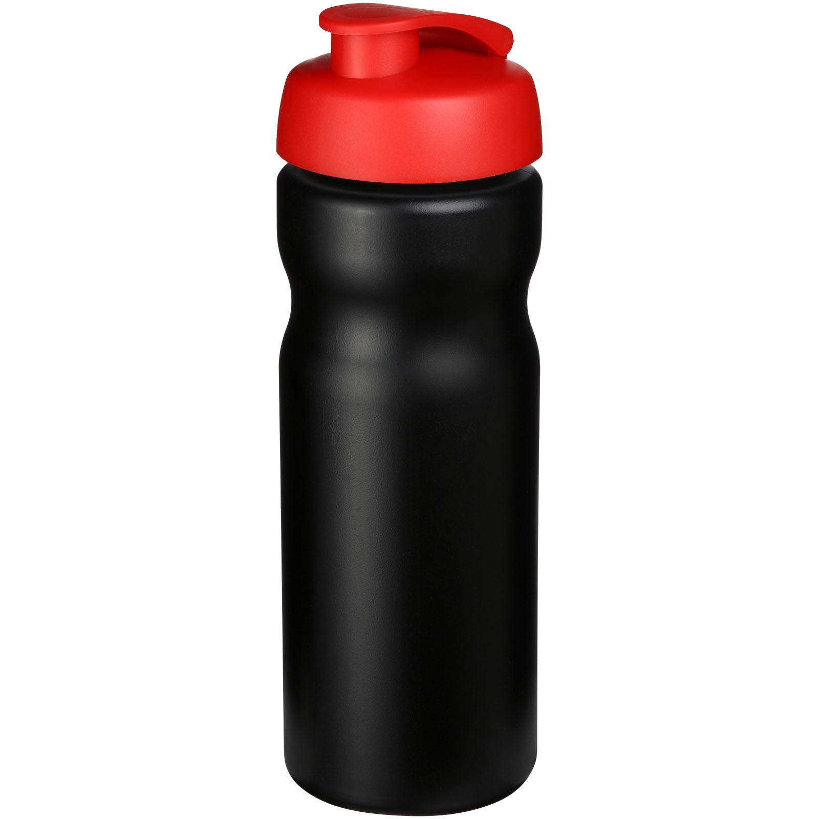 Baseline® Plus 650 ml Sportflasche mit Klappdeckel – Schwarz und Rot