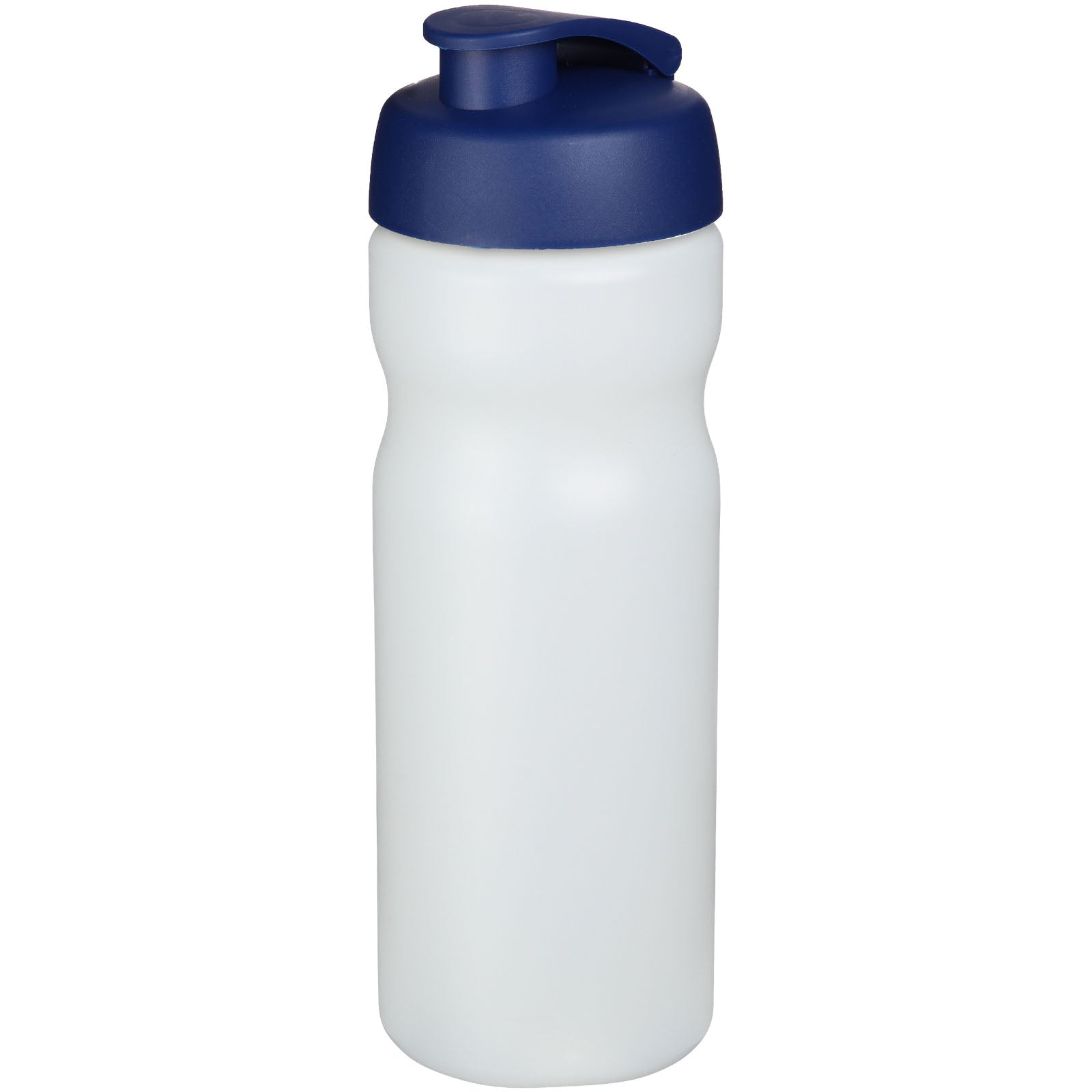 Baseline® Plus 650 ml Sportflasche mit Klappdeckel – Transparent und Blau