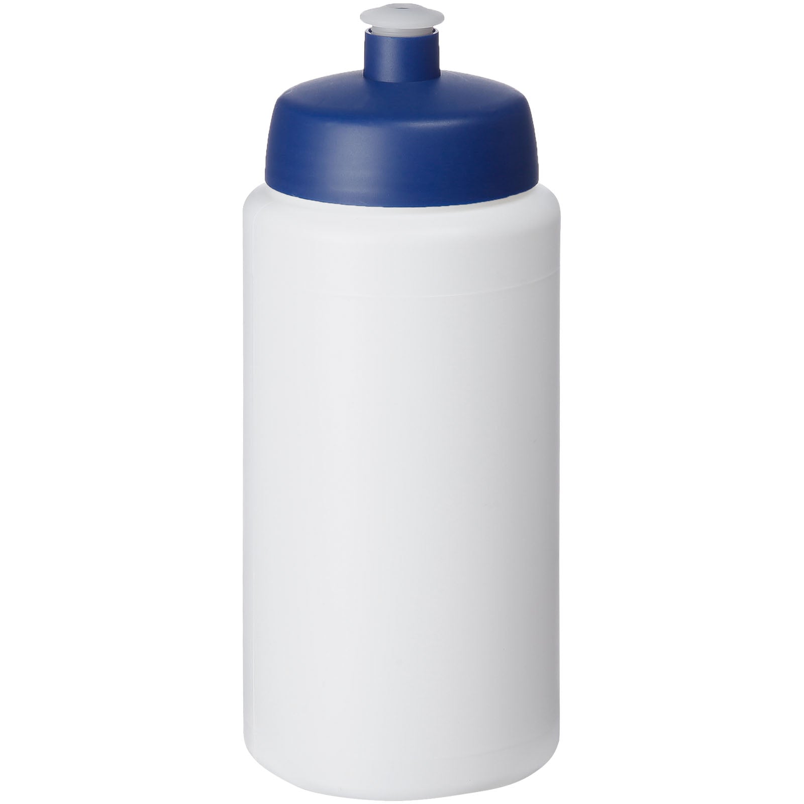 Baseline® Plus grip 500 ml Sportflasche mit Sportdeckel – Weiss und Blau