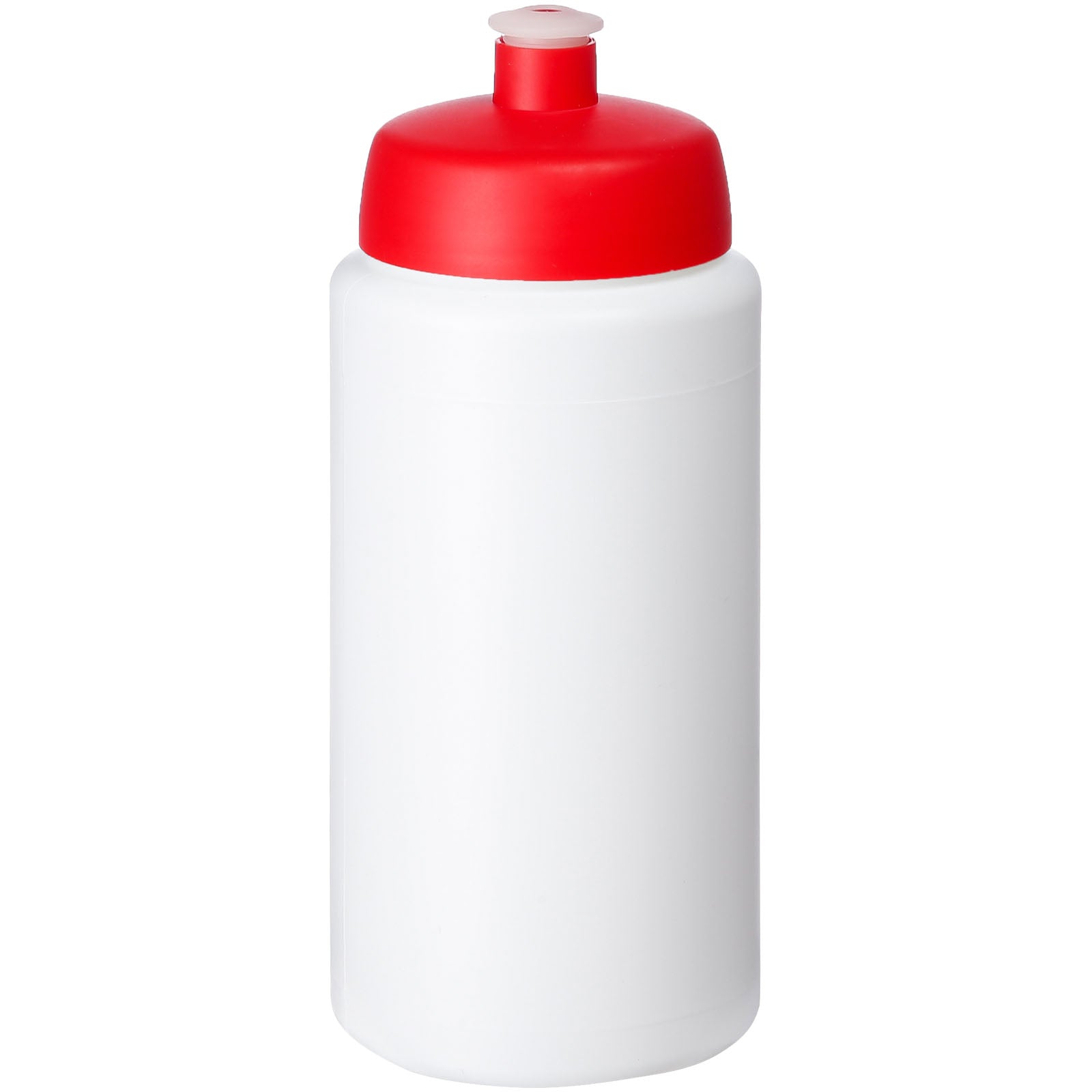 Baseline® Plus grip 500 ml Sportflasche mit Sportdeckel – Weiss und Rot