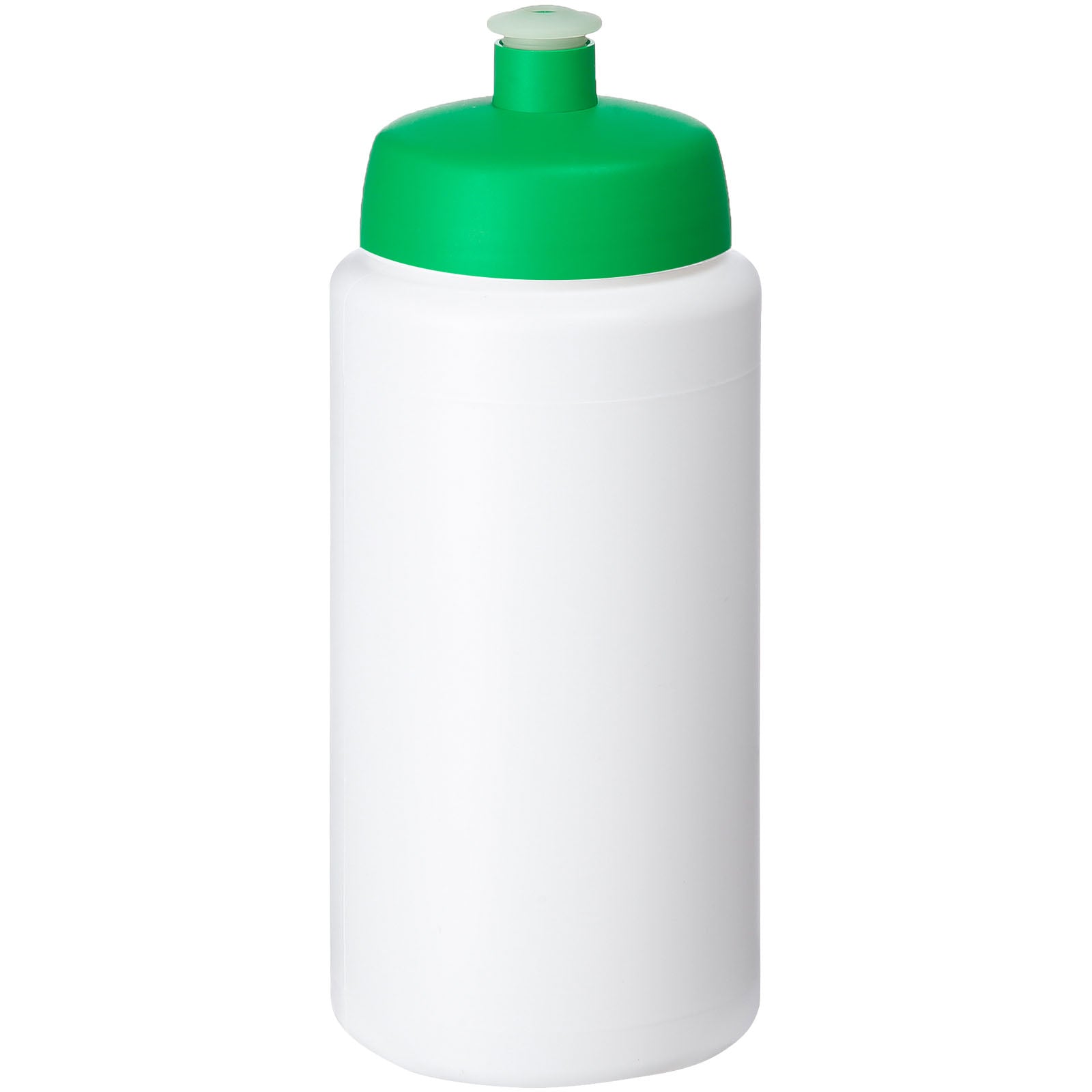 Baseline® Plus grip 500 ml Sportflasche mit Sportdeckel – Weiss und Grün