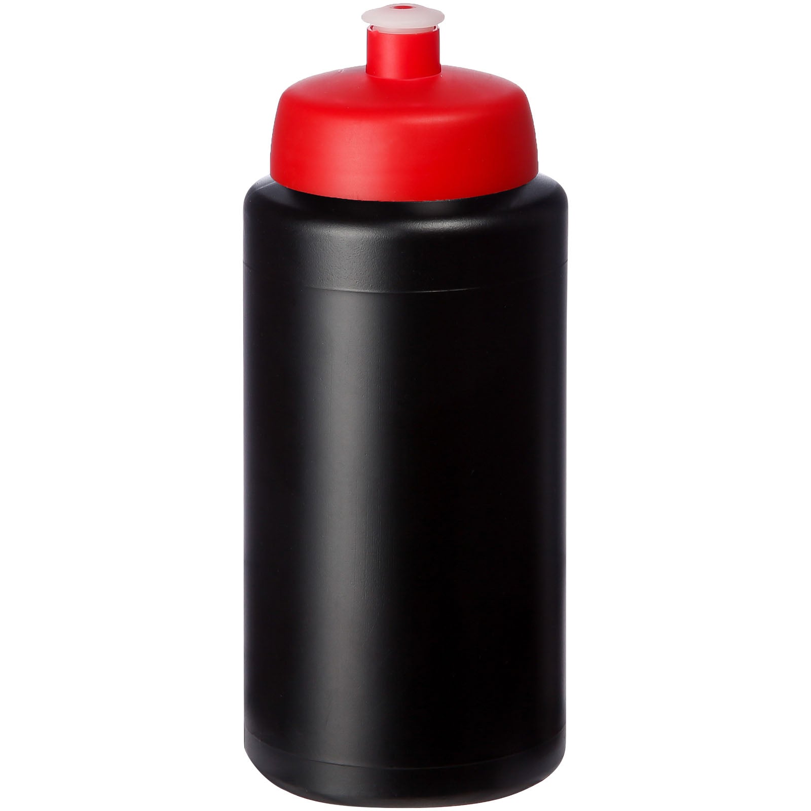 Baseline® Plus grip 500 ml Sportflasche mit Sportdeckel – Schwarz und Rot