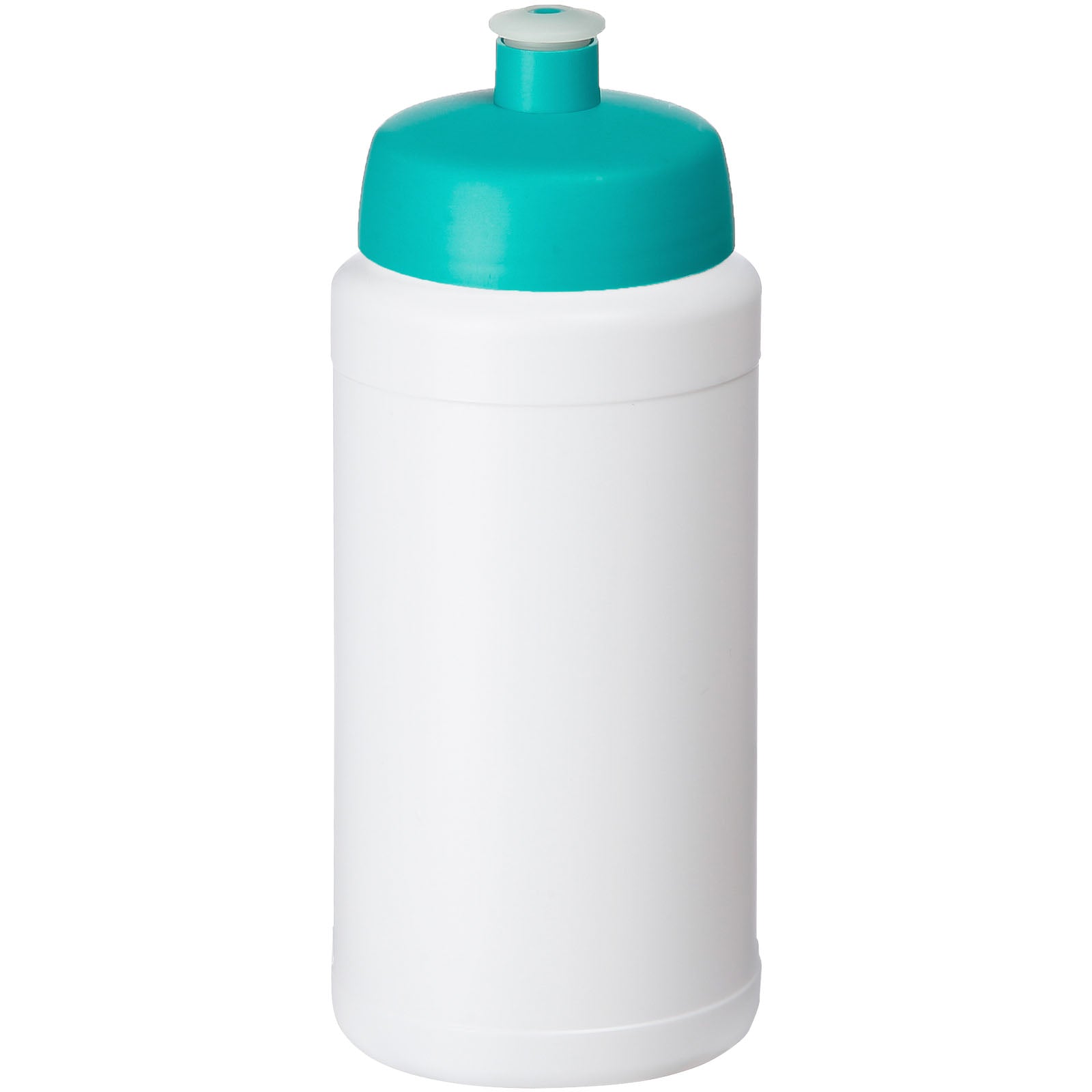 Baseline® Plus 500 ml Flasche mit Sportdeckel – Weiss und Aquablau