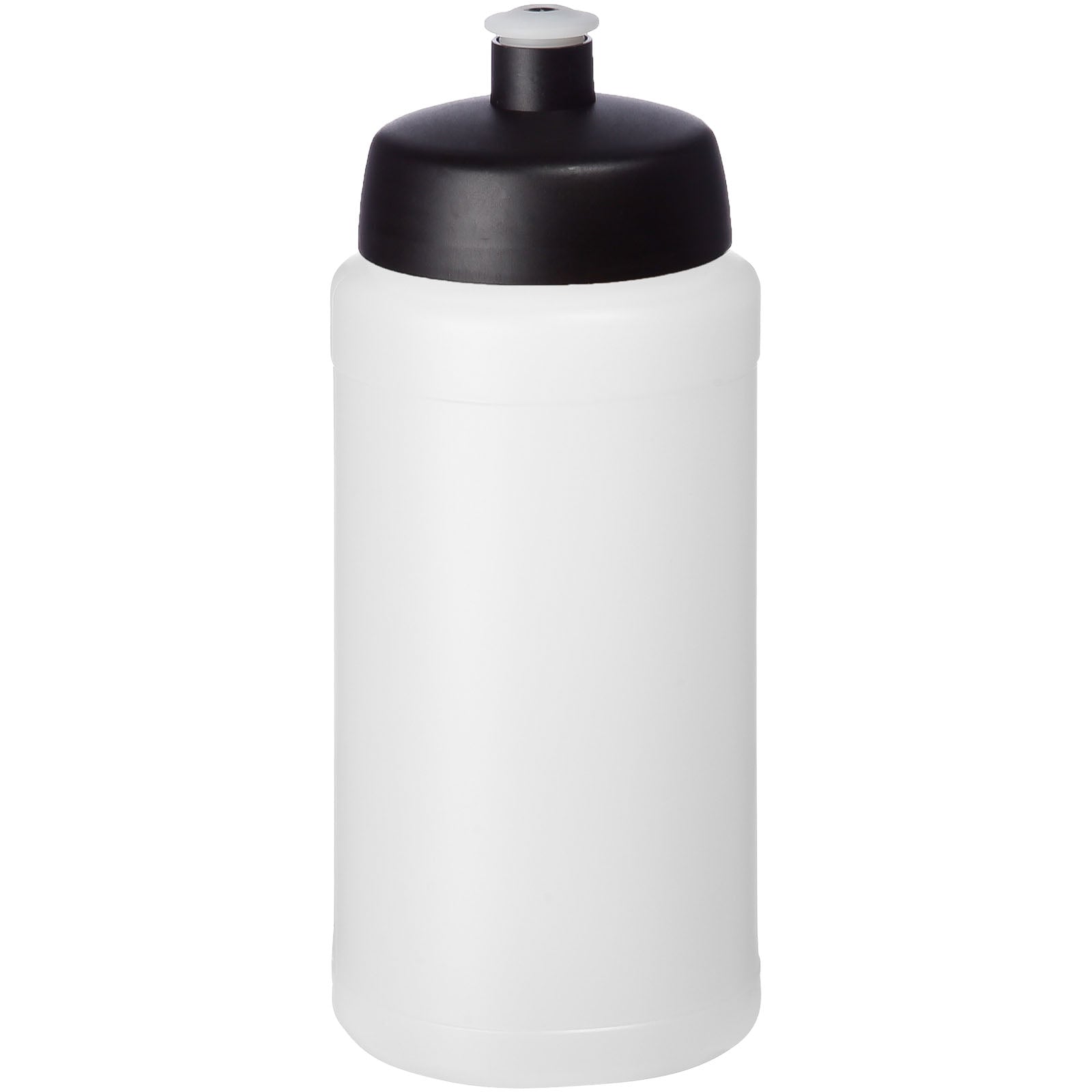 Baseline® Plus 500 ml Flasche mit Sportdeckel – Transparent und Schwarz