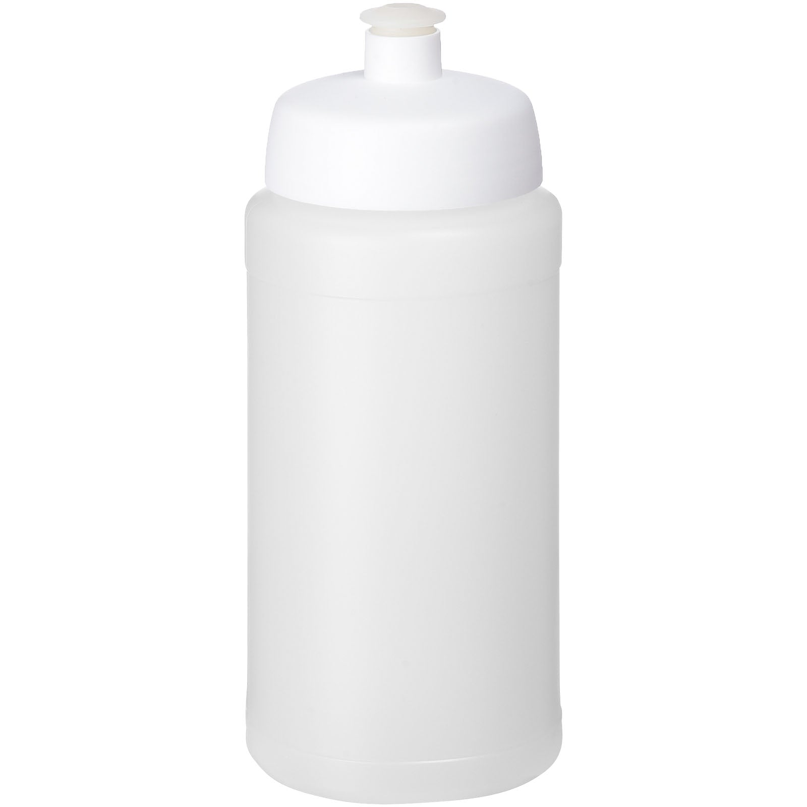 Baseline® Plus 500 ml Flasche mit Sportdeckel – Transparent und Weiss