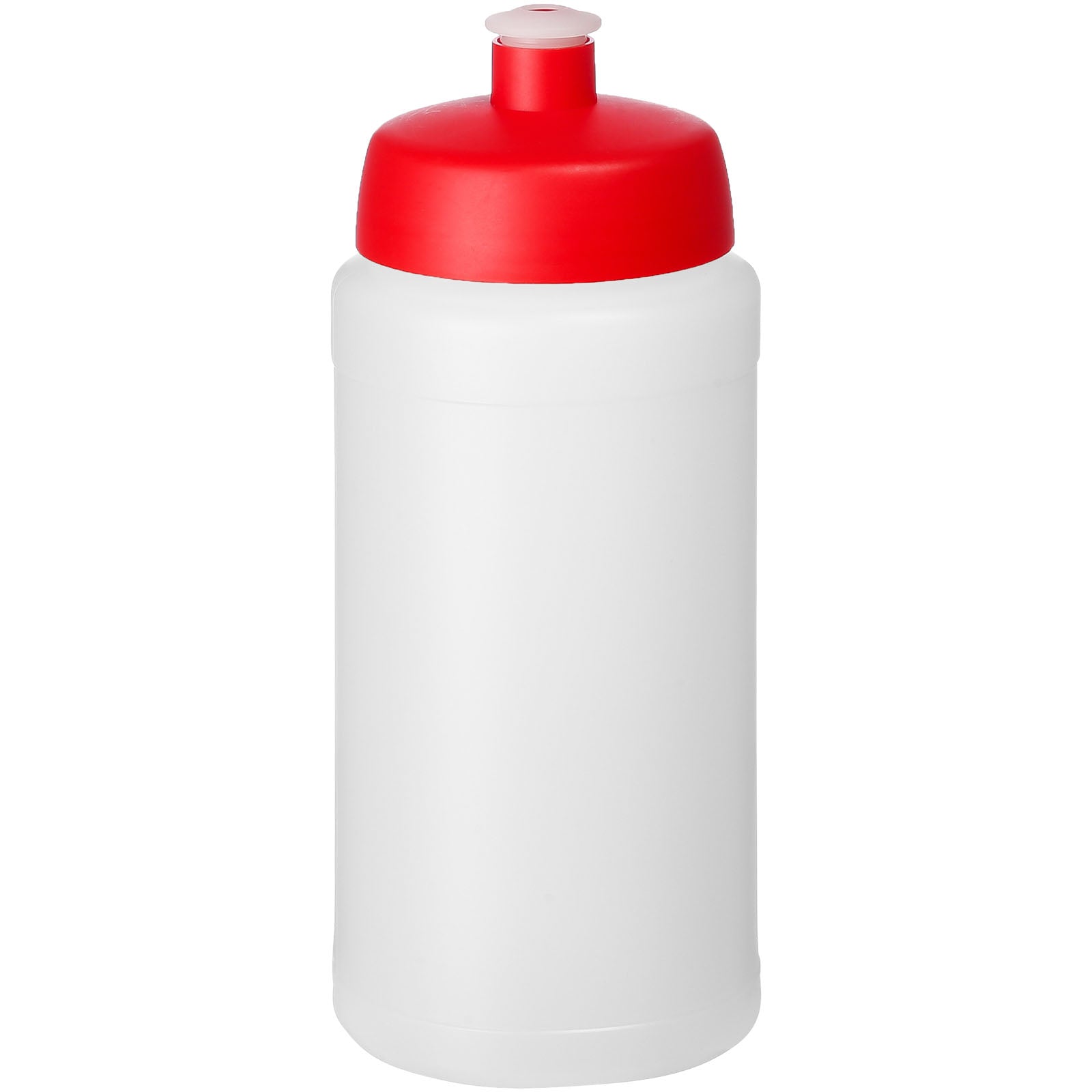 Baseline® Plus 500 ml Flasche mit Sportdeckel – Transparent und Rot