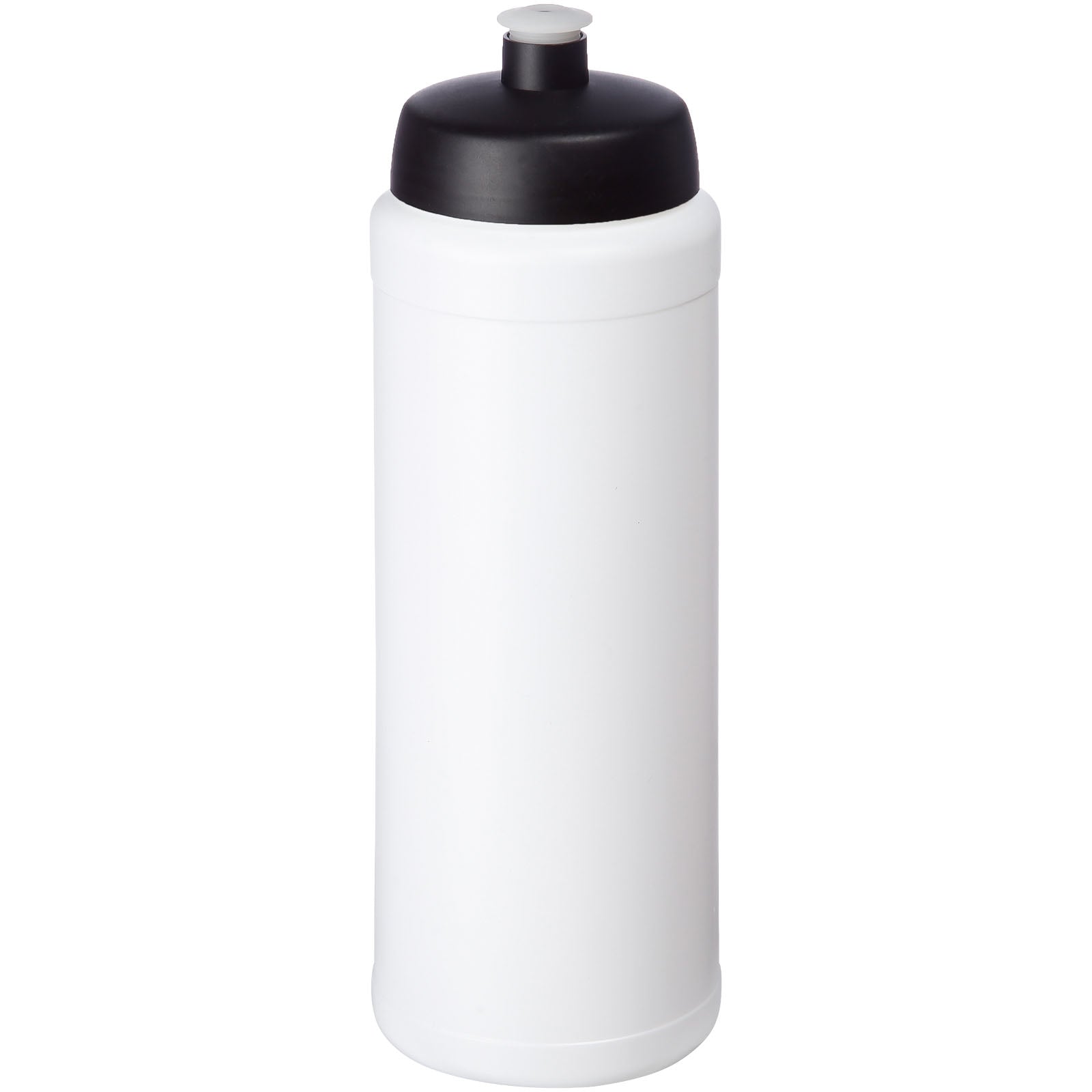 Baseline® Plus grip 750 ml Sportflasche mit Sportdeckel – Weiss und Schwarz