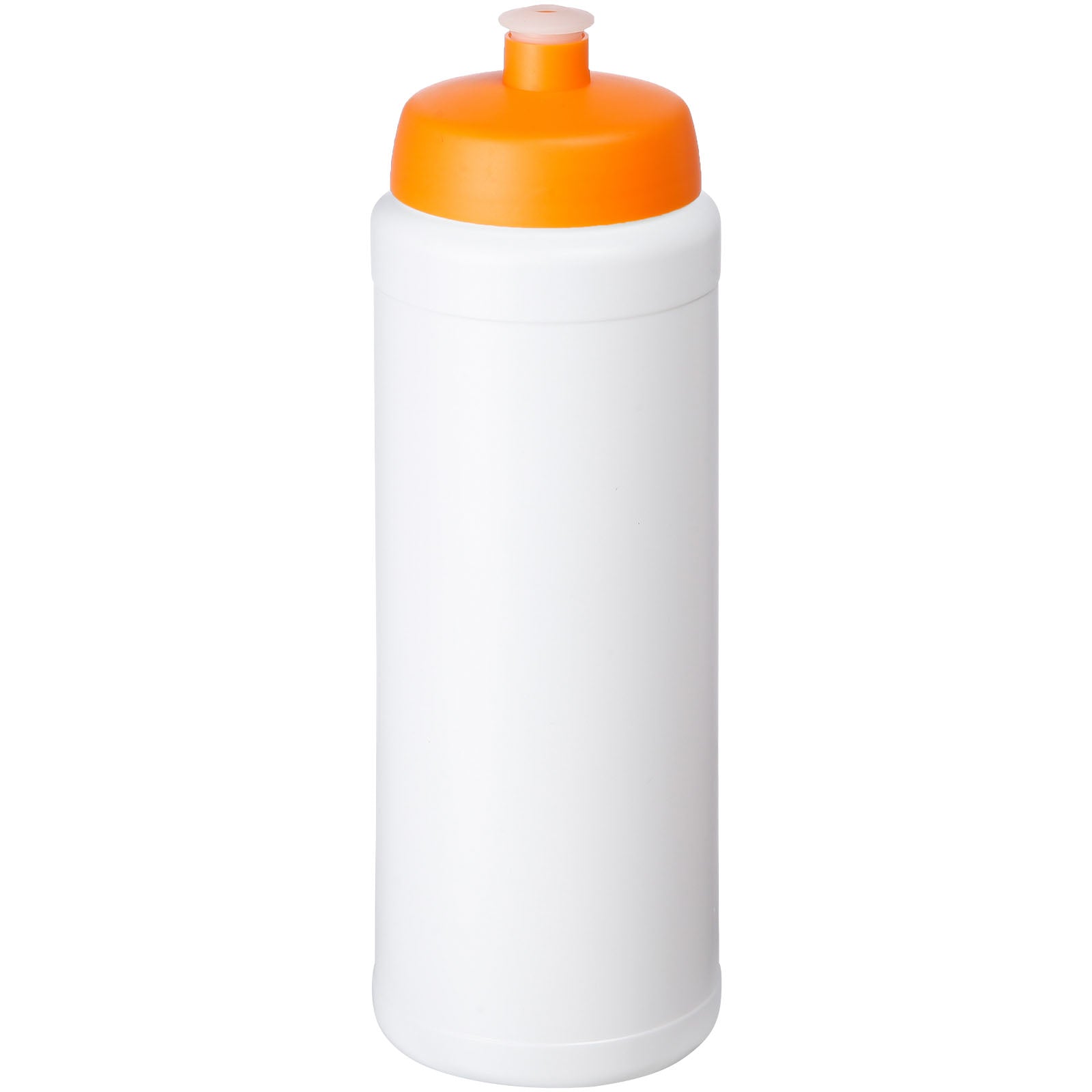 Baseline® Plus grip 750 ml Sportflasche mit Sportdeckel – Weiss und Orange
