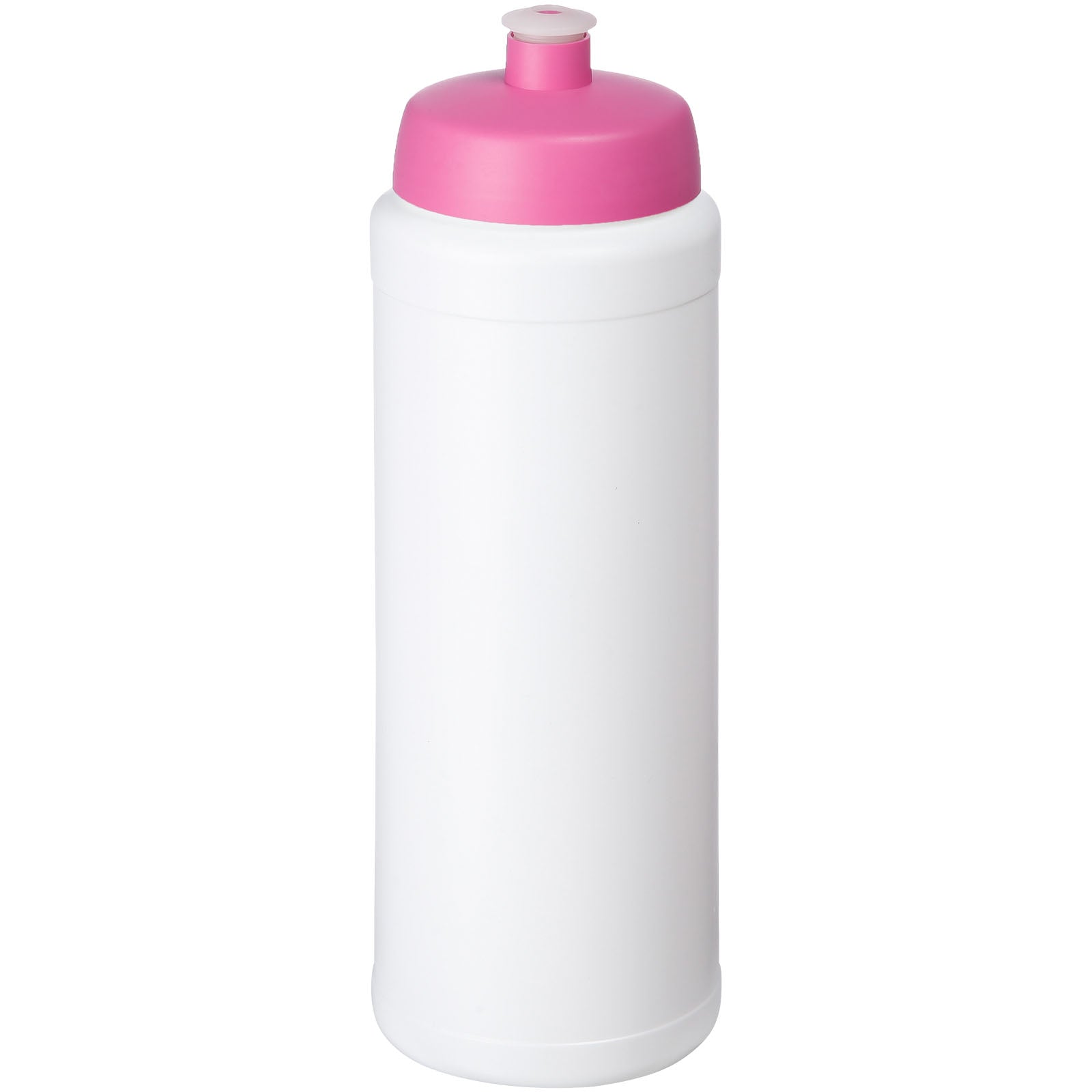 Baseline® Plus grip 750 ml Sportflasche mit Sportdeckel – Weiss und Rosa