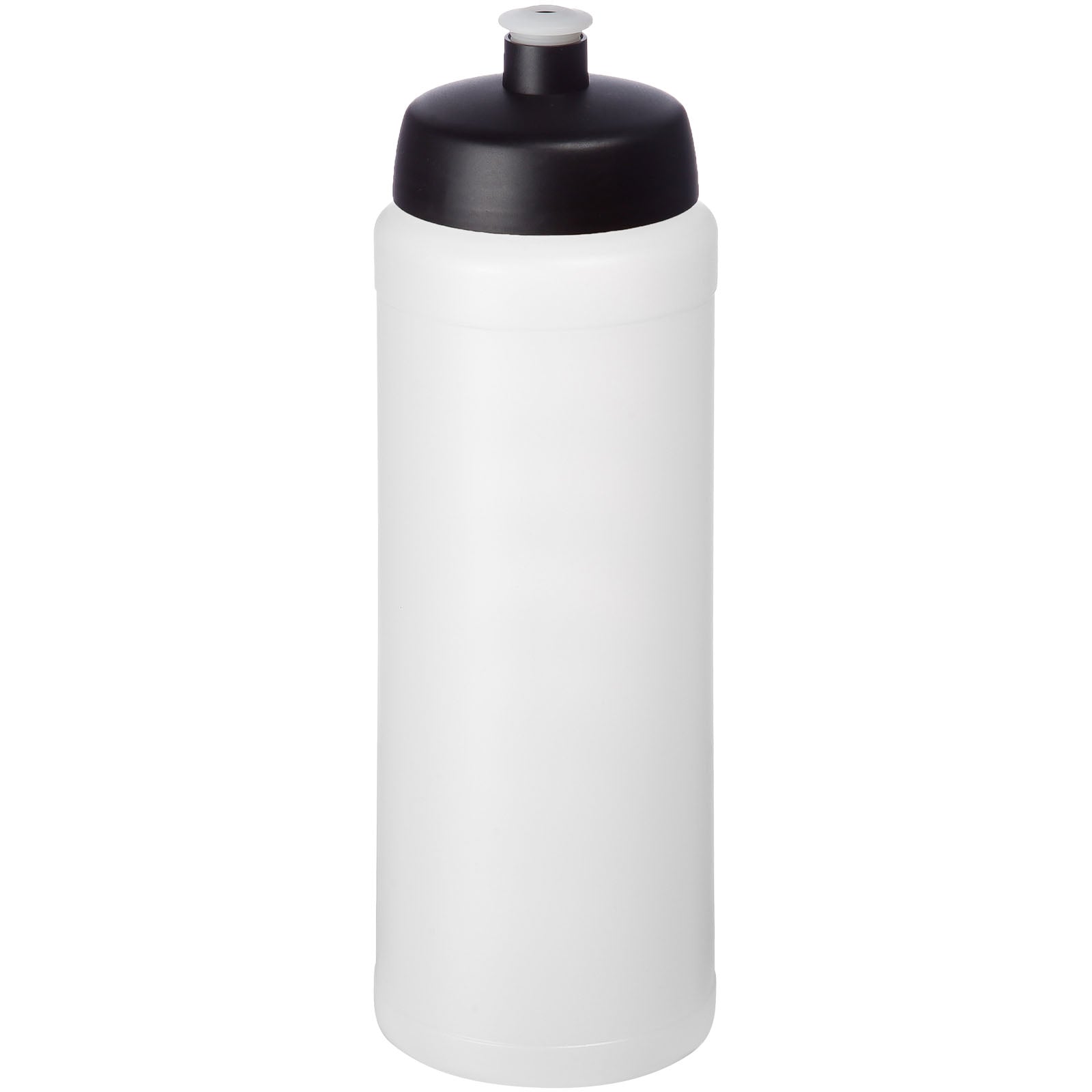 Baseline® Plus grip 750 ml Sportflasche mit Sportdeckel – Transparent und Schwarz