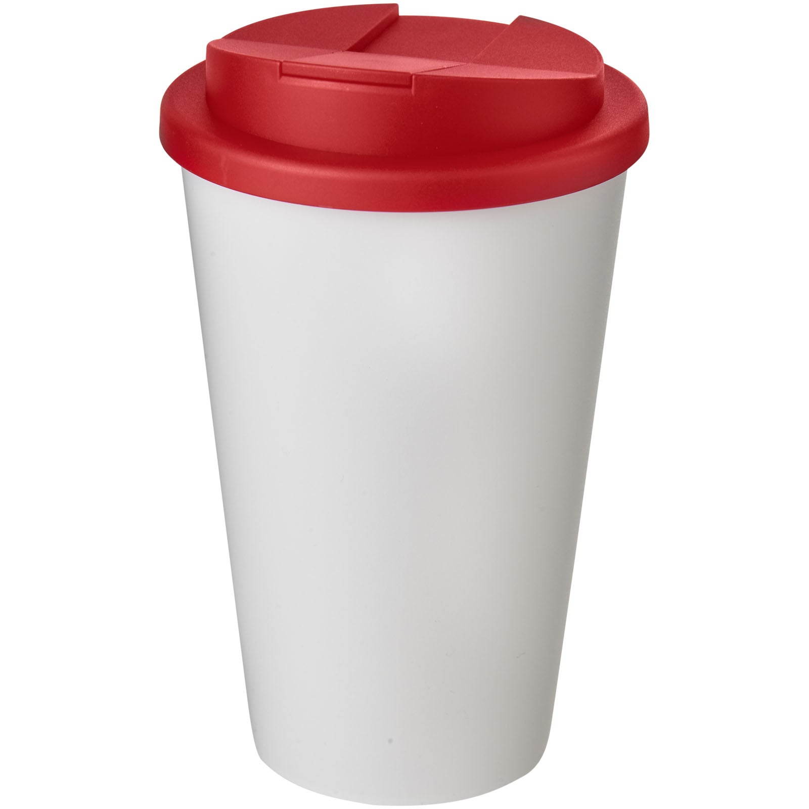 Americano® 350 ml Isolierbecher mit auslaufsicherem Schraubverschluss – Weiss und Rot