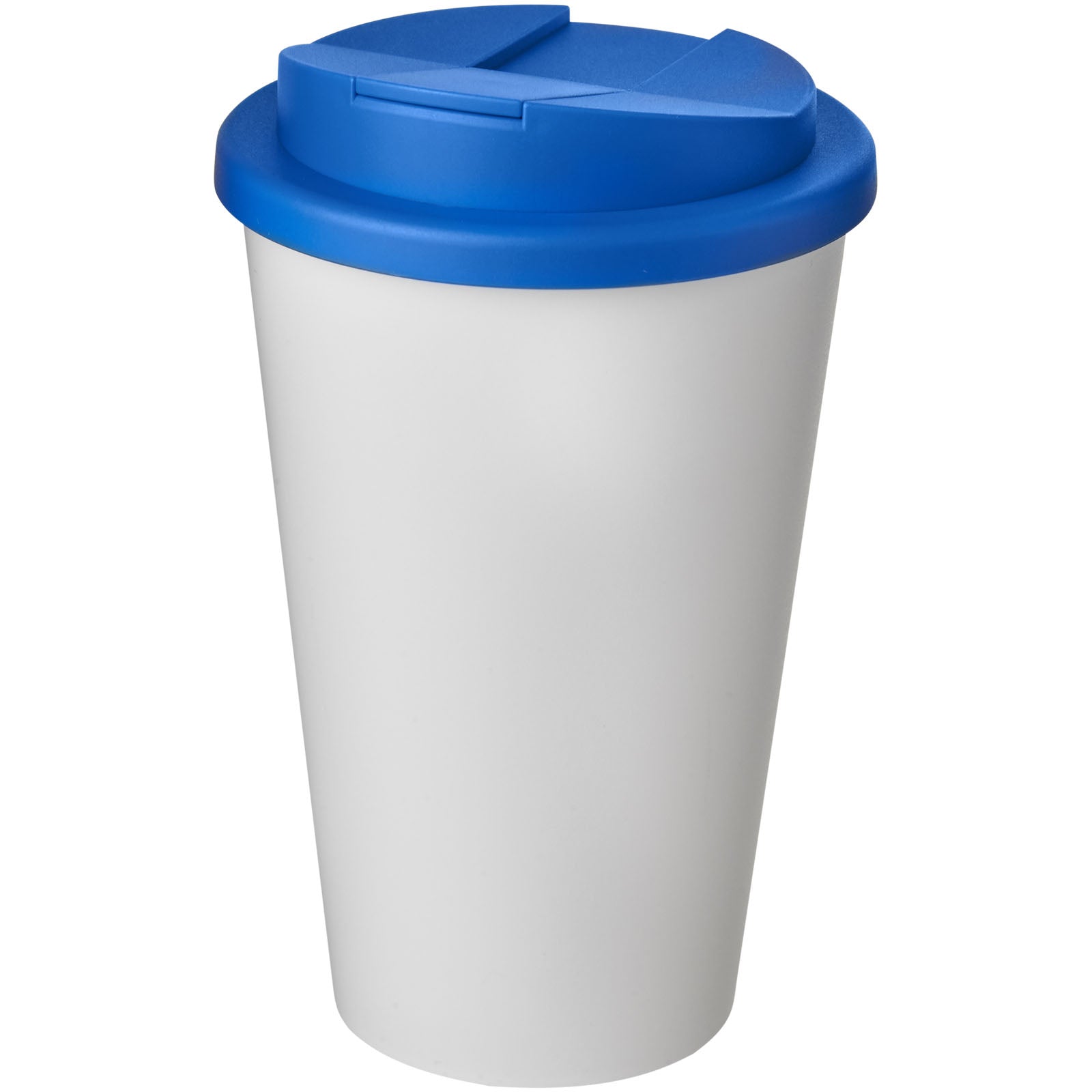 Americano® 350 ml Isolierbecher mit auslaufsicherem Schraubverschluss – Weiss und Mittelblau