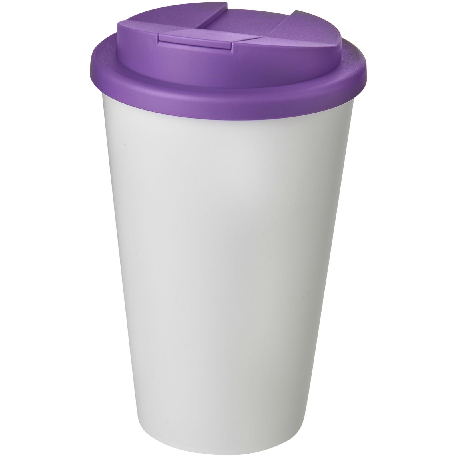 Americano® 350 ml Isolierbecher mit auslaufsicherem Schraubverschluss – Weiss und Lila