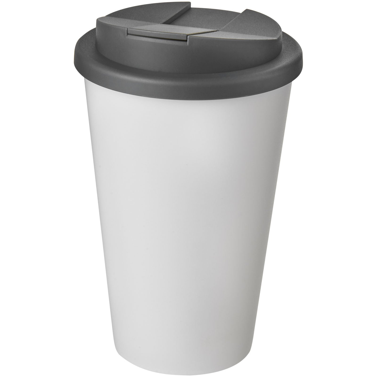Americano® 350 ml Isolierbecher mit auslaufsicherem Schraubverschluss – Weiss und Grau