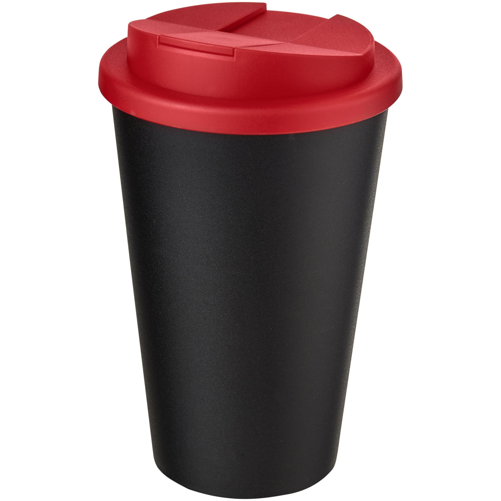 Americano® 350 ml Isolierbecher mit auslaufsicherem Schraubverschluss – Schwarz und Rot
