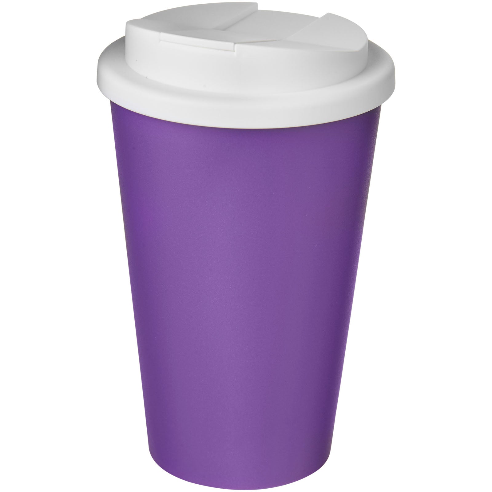 Americano® 350 ml Isolierbecher mit auslaufsicherem Schraubverschluss – Lila und Weiss