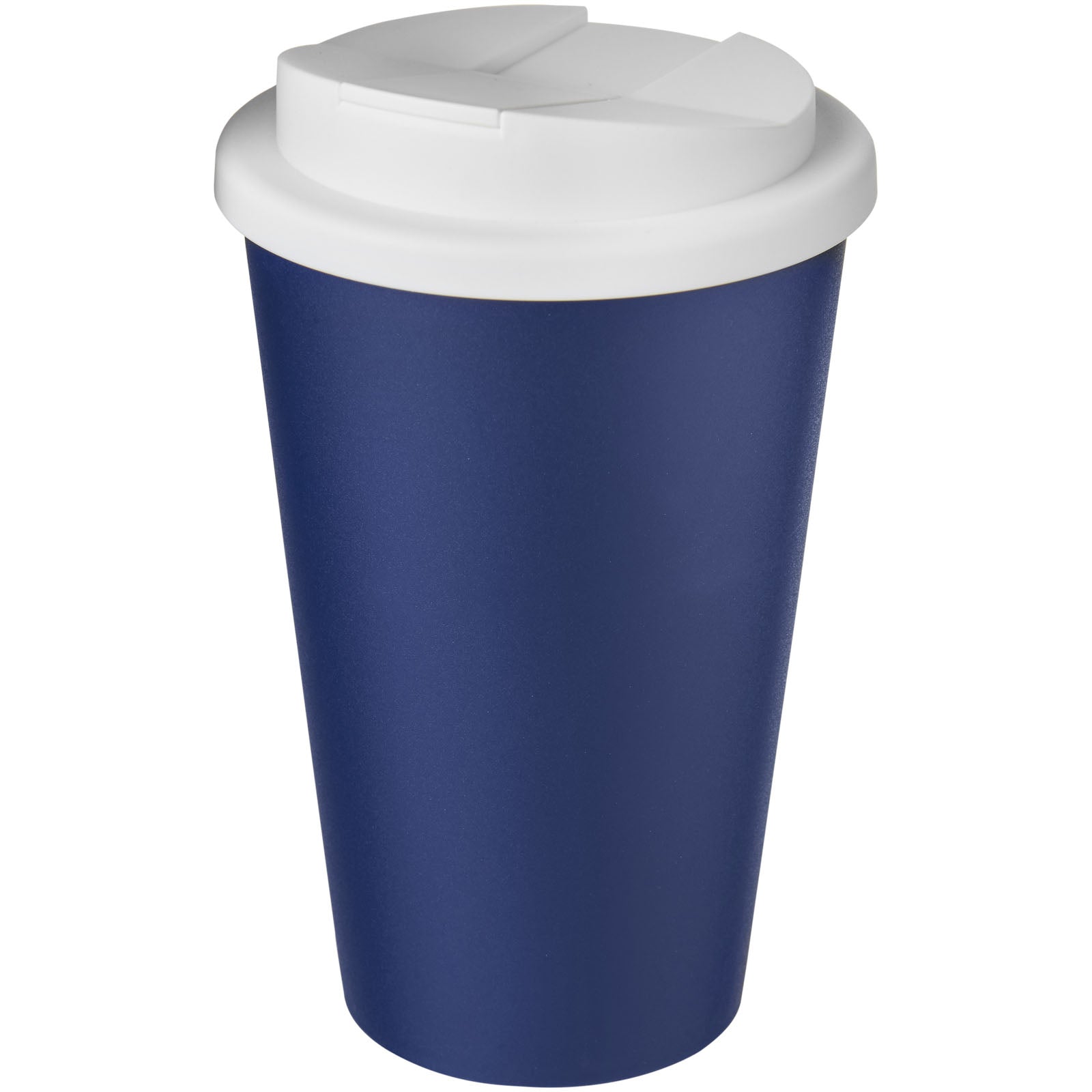 Americano® 350 ml Isolierbecher mit auslaufsicherem Schraubverschluss – Blau und Weiss