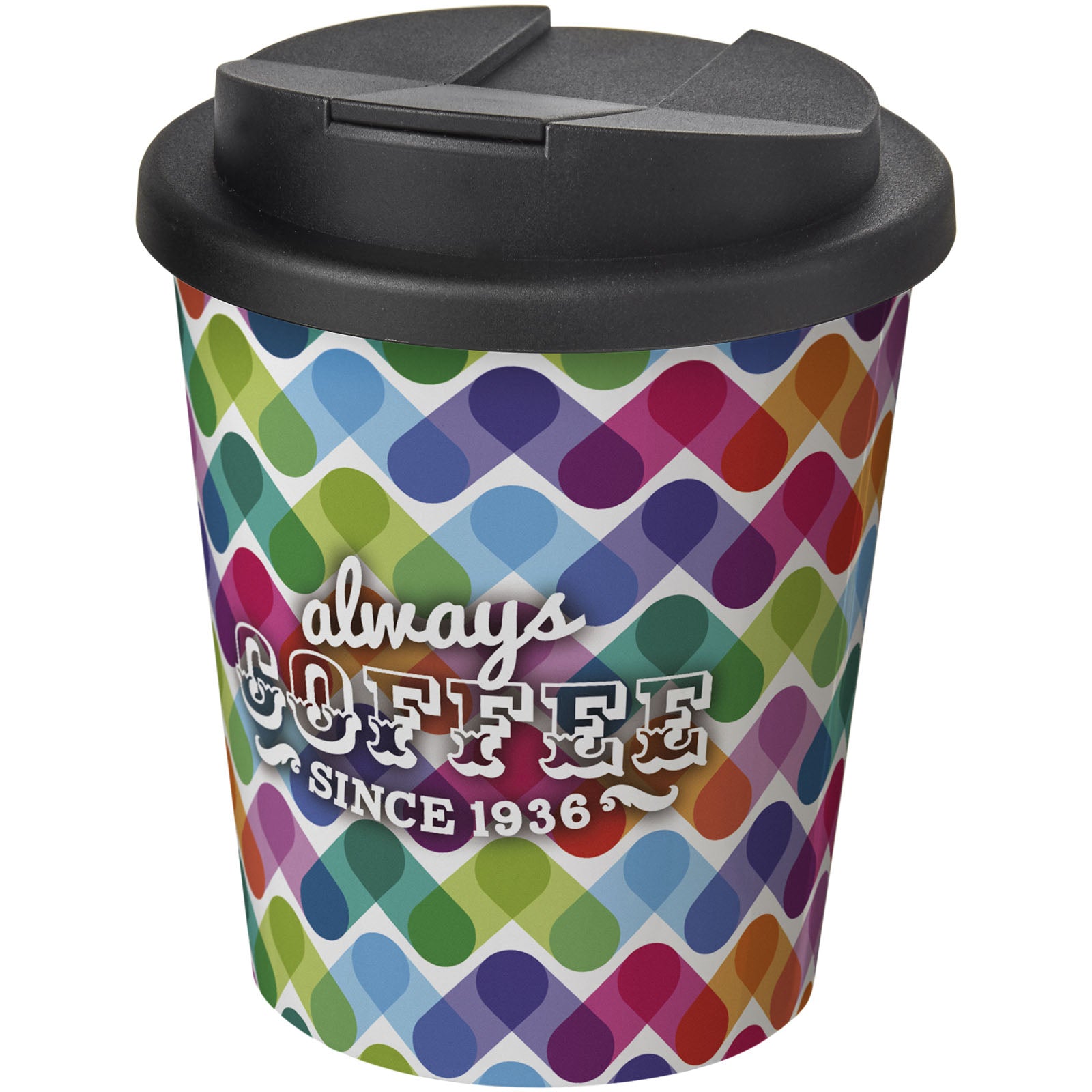 Brite-Americano® Espresso 250 ml Isolierbecher mit auslaufsicherem Schraubverschluss – Weiss und Schwarz