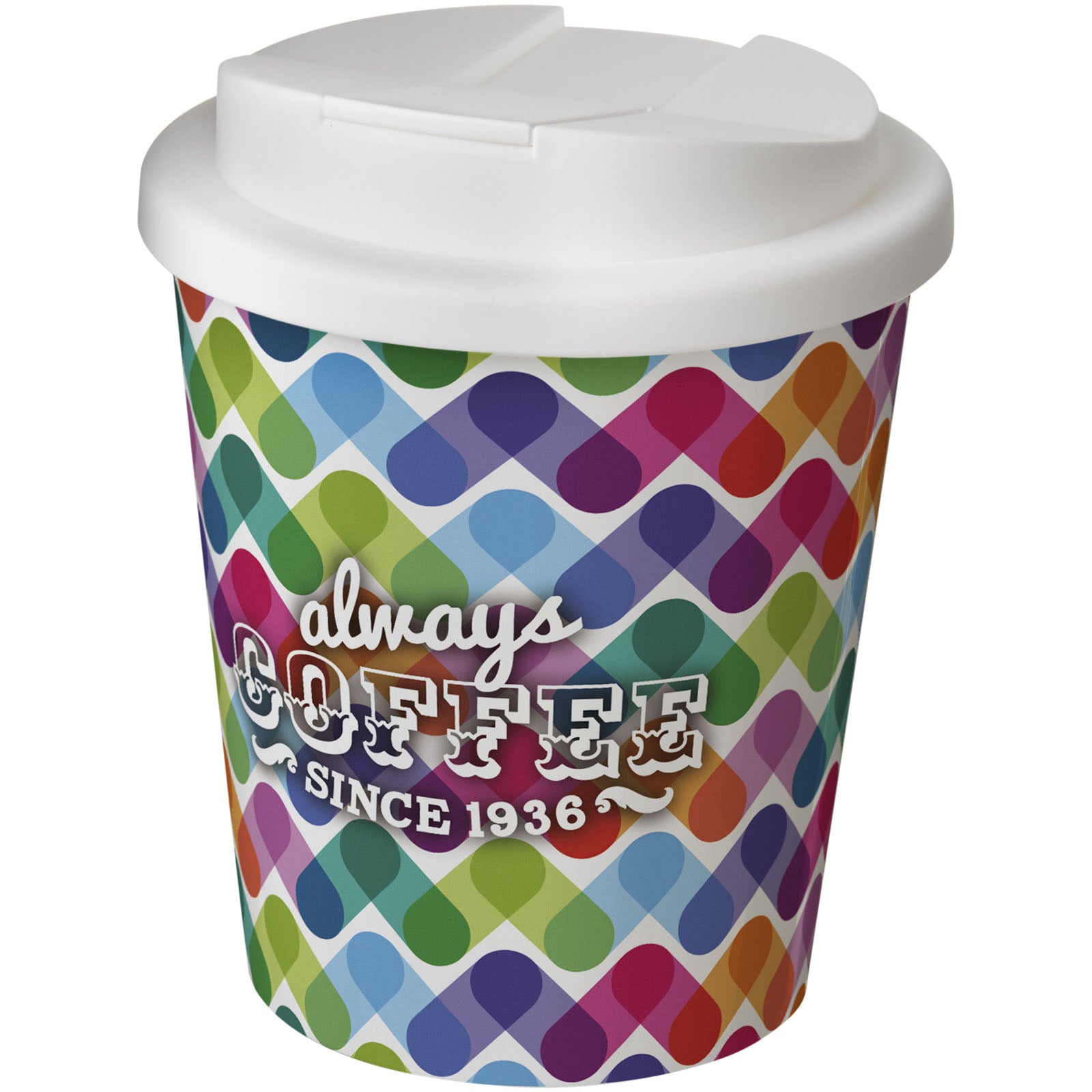 Brite-Americano® Espresso 250 ml Isolierbecher mit auslaufsicherem Schraubverschluss – Weiss