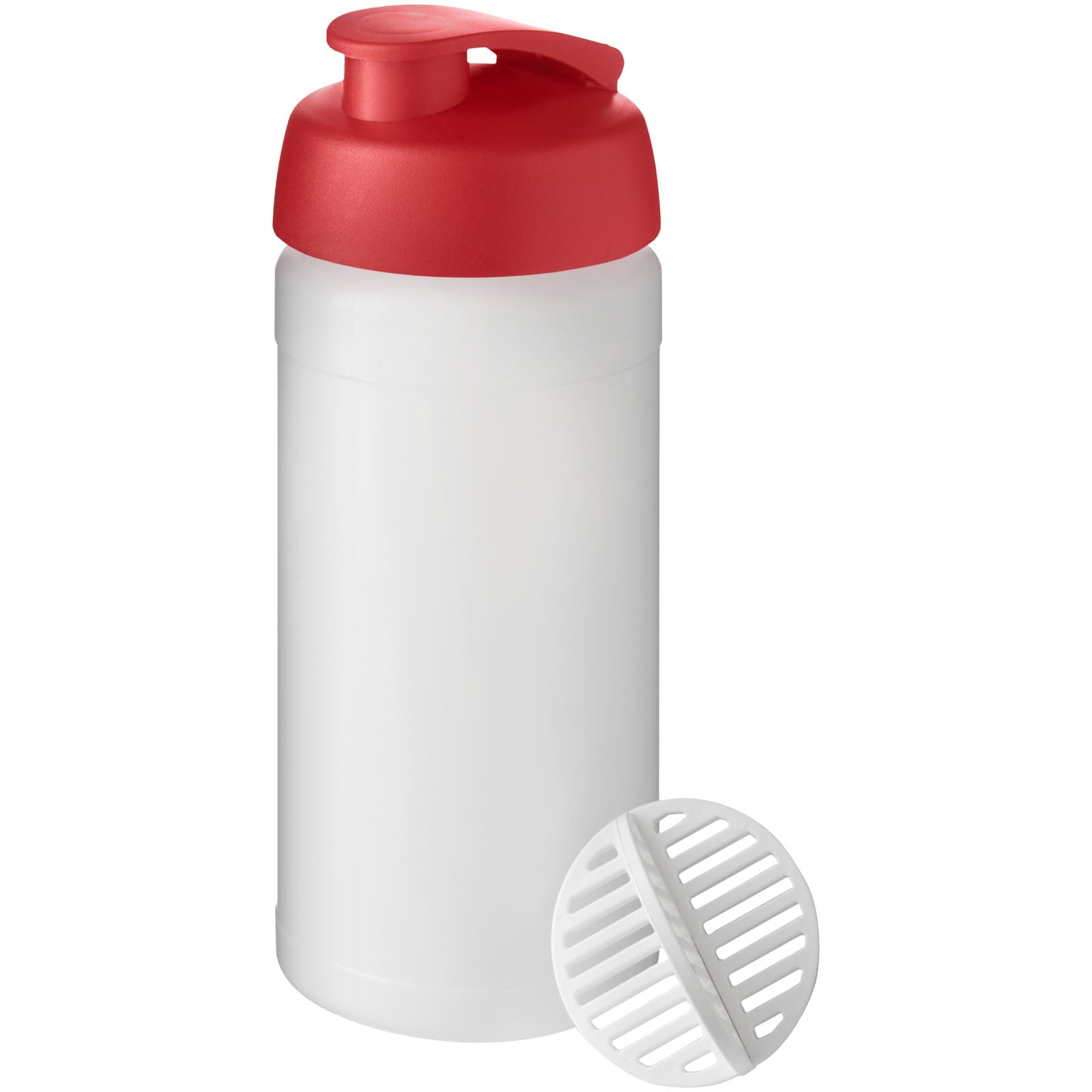 Baseline Plus 500 ml Shakerflasche – Rot und Klar Mattiert