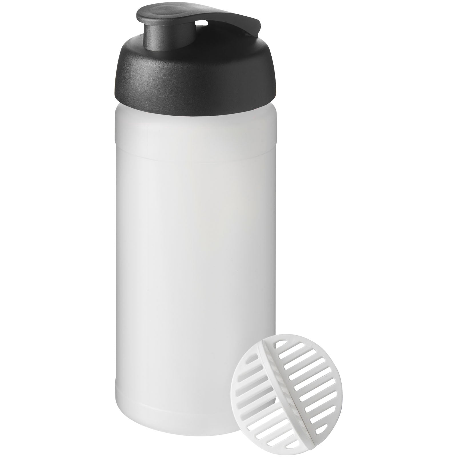 Baseline Plus 500 ml Shakerflasche – Schwarz und Klar Mattiert