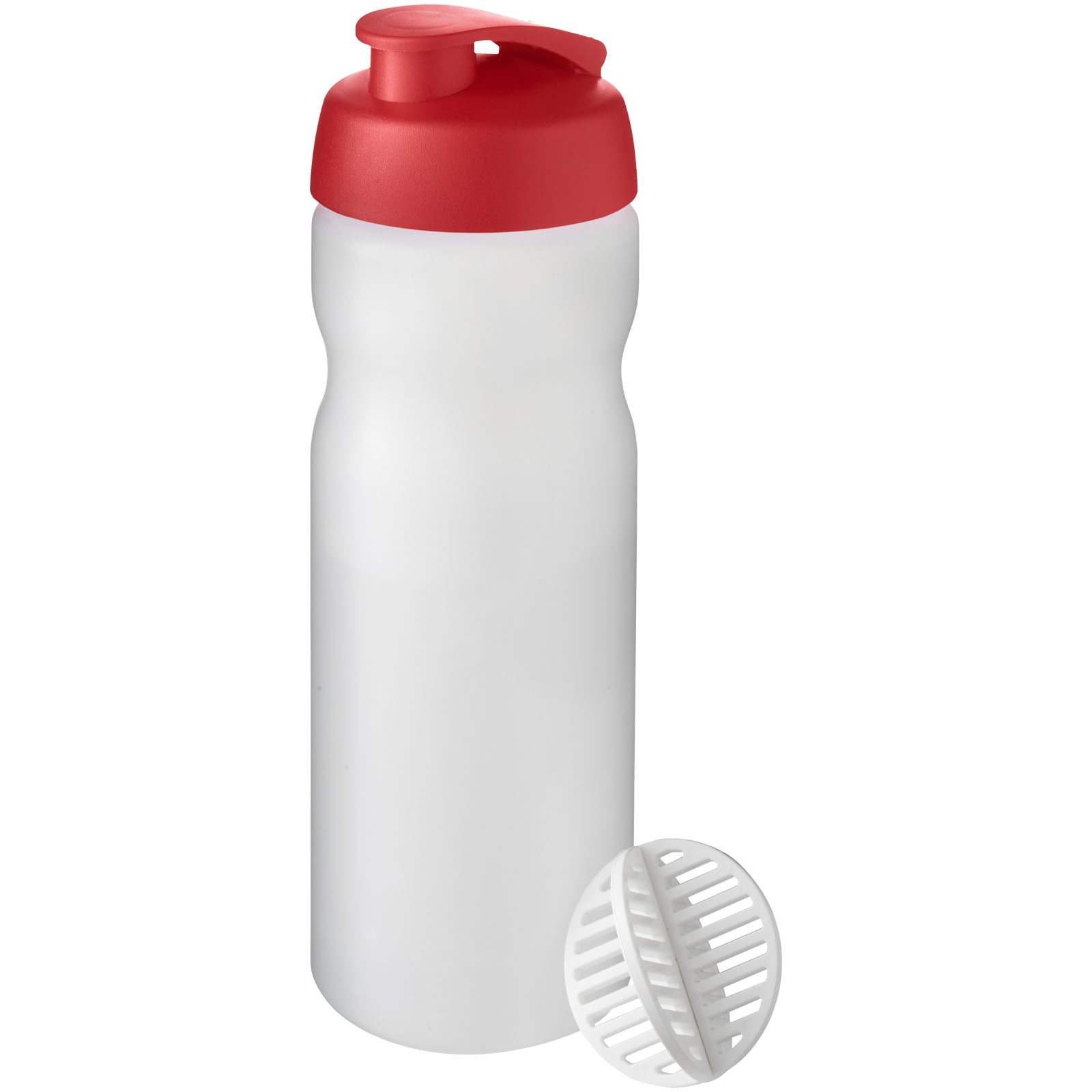 Baseline Plus 650 ml Shakerflasche – Rot und Klar Mattiert