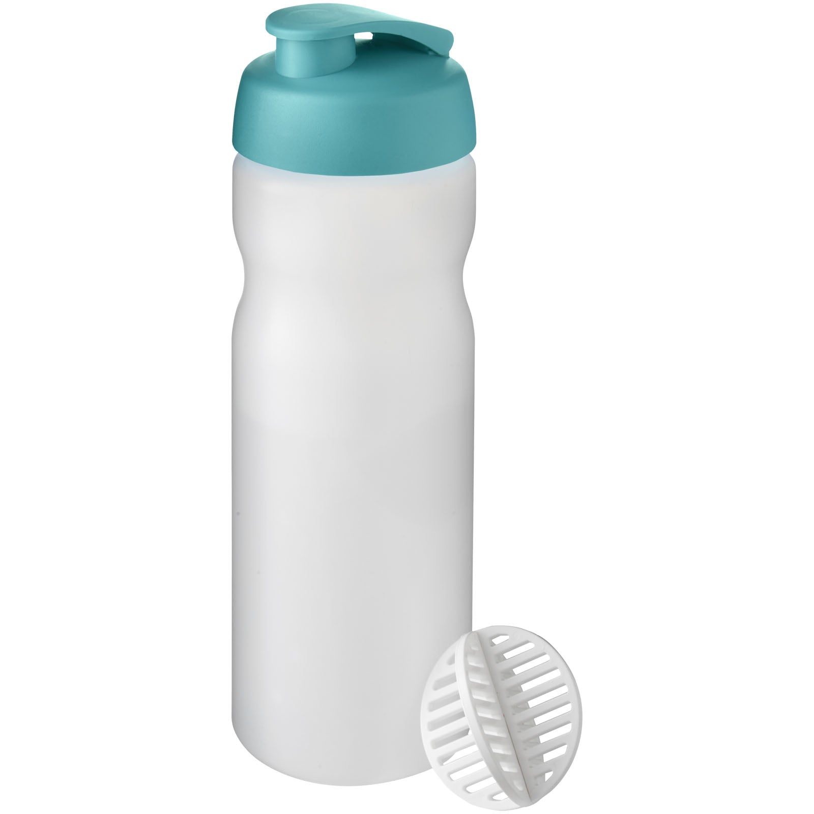 Baseline Plus 650 ml Shakerflasche – Aquablau und Klar Mattiert