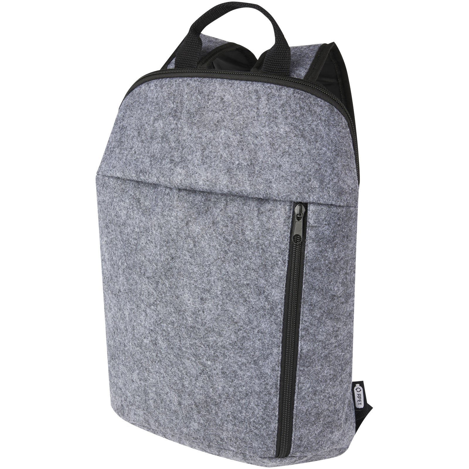 Felta Kühlrucksack aus GRS-recyceltem Filz 7 L – Mittelgrau