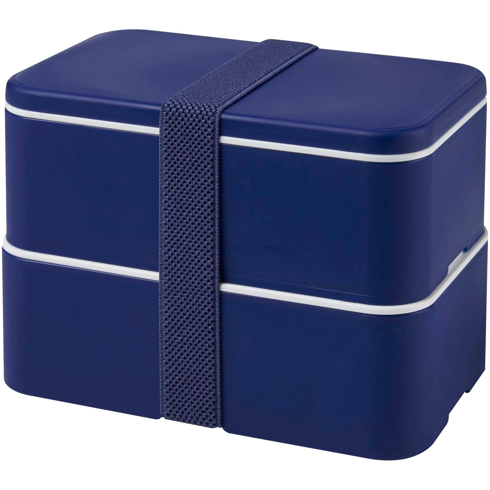 MIYO POP 700 + 700 ml doppelschichtige Lunchbox – Blau