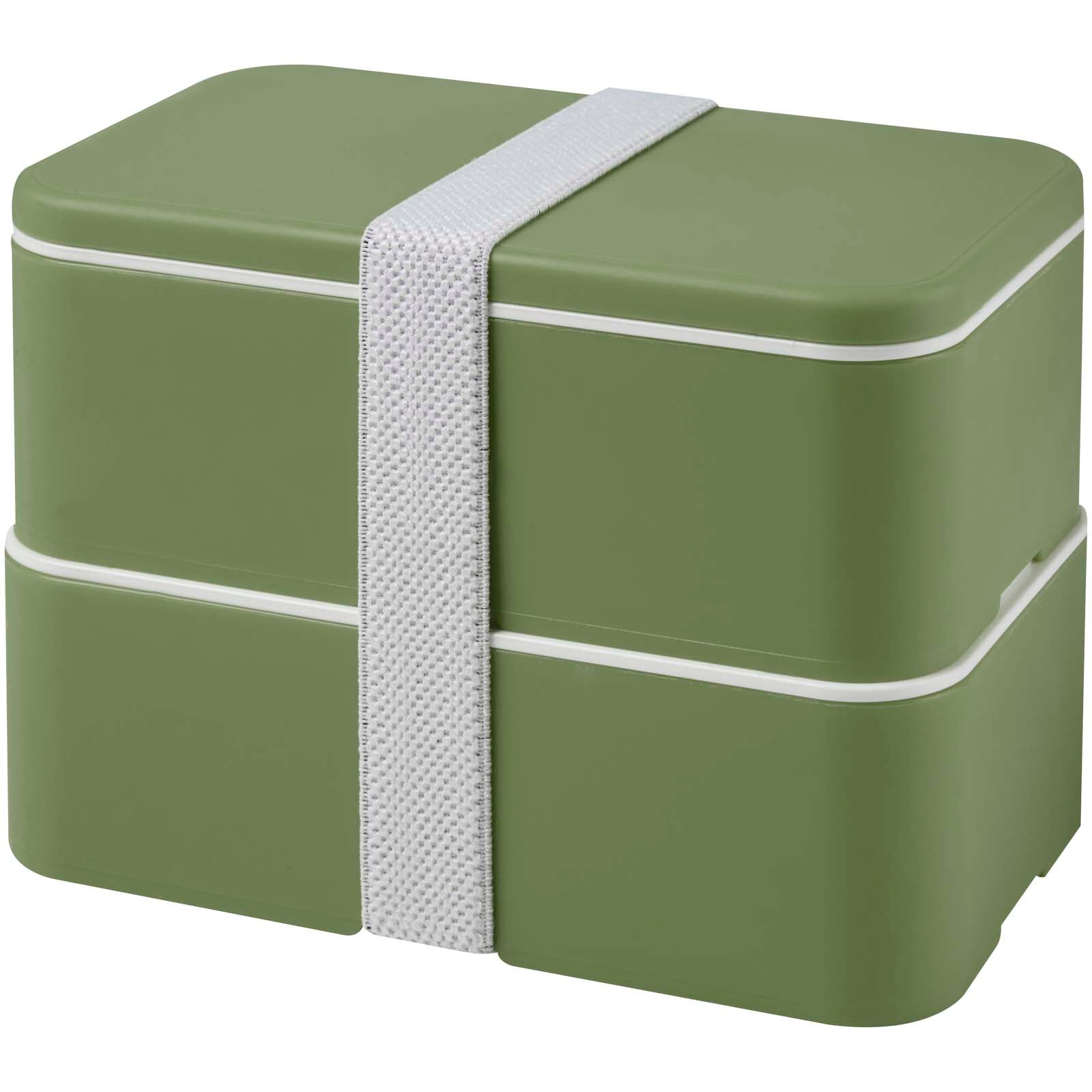 MIYO POP 700 + 700 ml doppelschichtige Lunchbox – Heather Grün