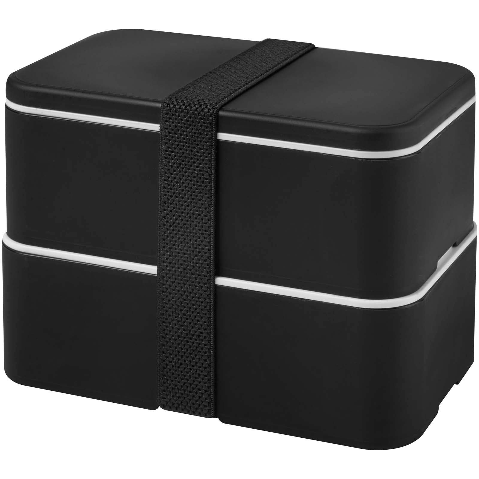 MIYO POP 700 + 700 ml doppelschichtige Lunchbox – Schwarz
