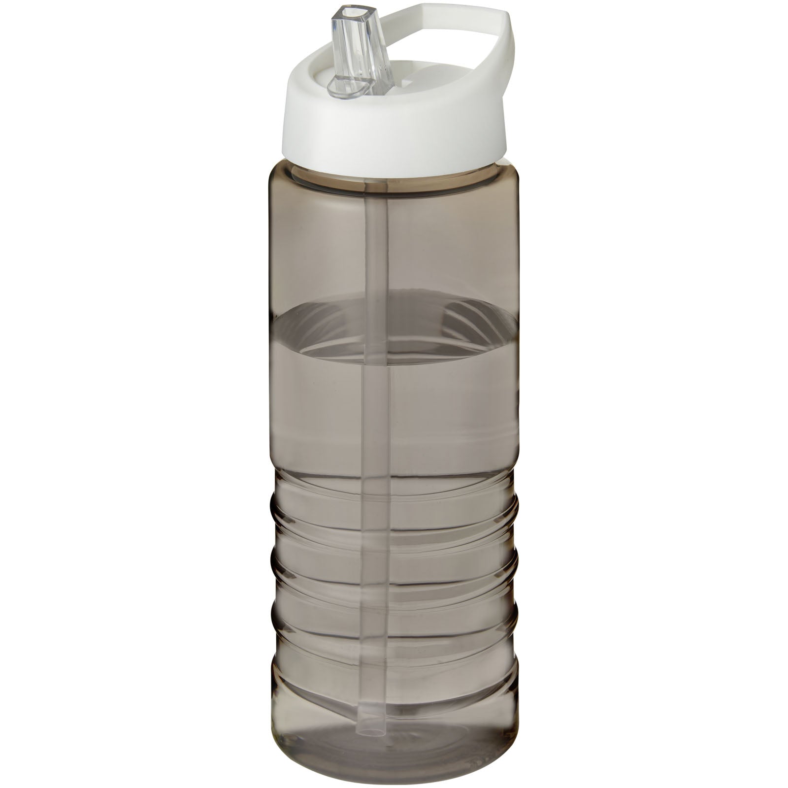 H2O Active® Treble 750 ml Sportflasche mit Ausgussdeckel – Kohle und Weiss