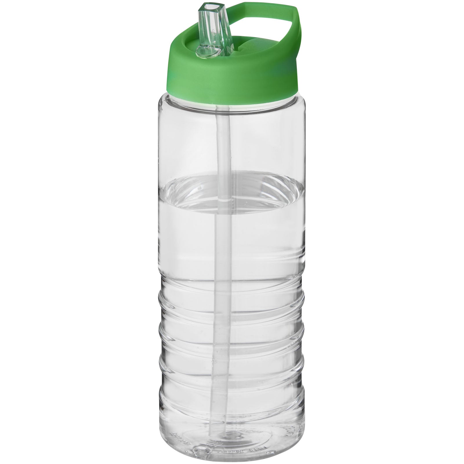 H2O Active® Treble 750 ml Sportflasche mit Ausgussdeckel – Transparent und Grün
