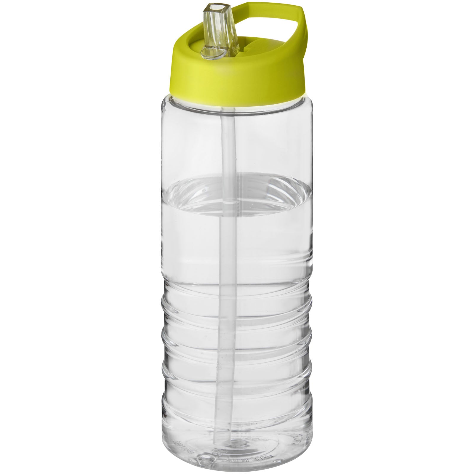 H2O Active® Treble 750 ml Sportflasche mit Ausgussdeckel – Transparent und Limone
