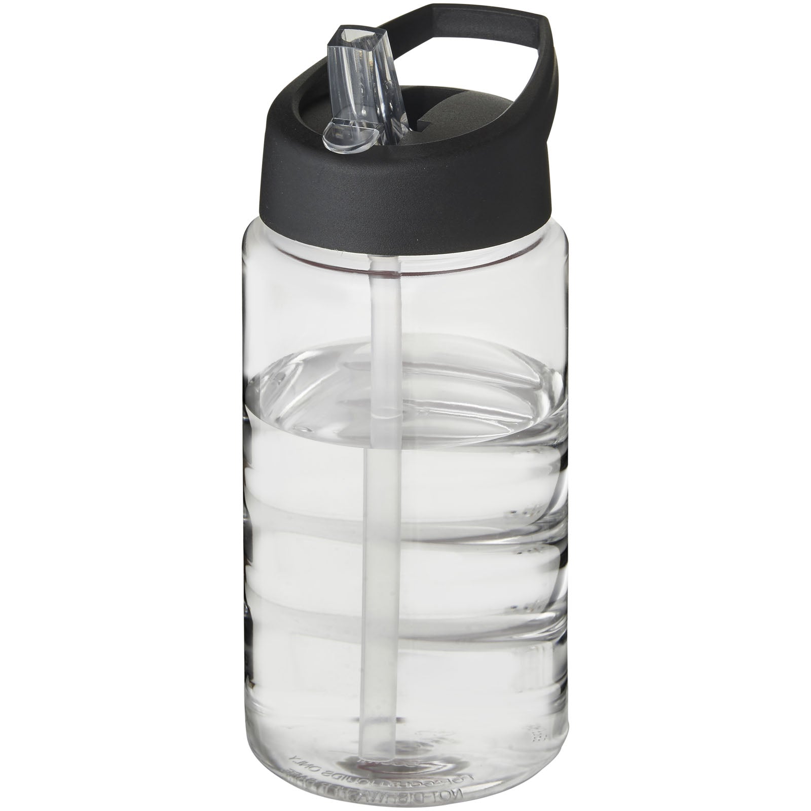 H2O Active® Bop 500 ml Sportflasche mit Ausgussdeckel – Transparent und Schwarz