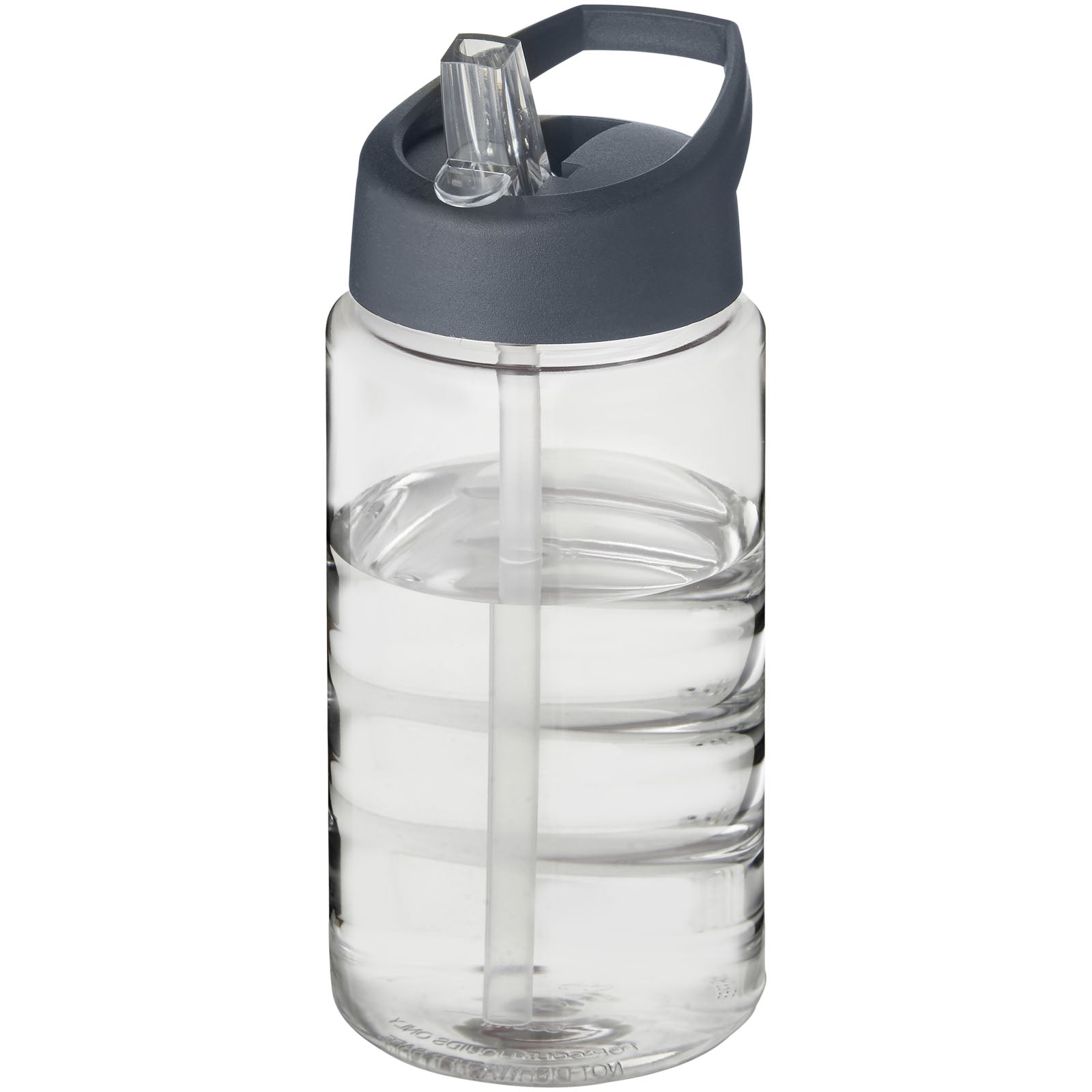 H2O Active® Bop 500 ml Sportflasche mit Ausgussdeckel – Transparent und Storm Grey