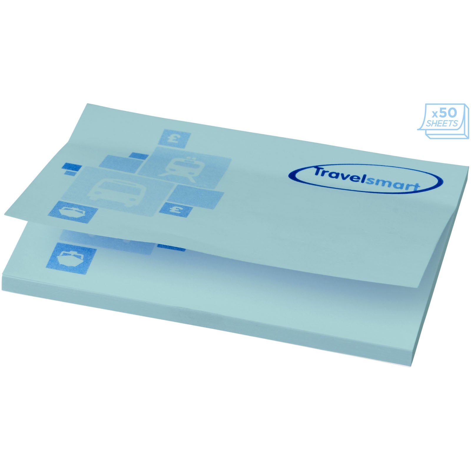 Sticky-Mate® Haftnotizen 100 x 75 mm – Hellblau – 100 Seiten