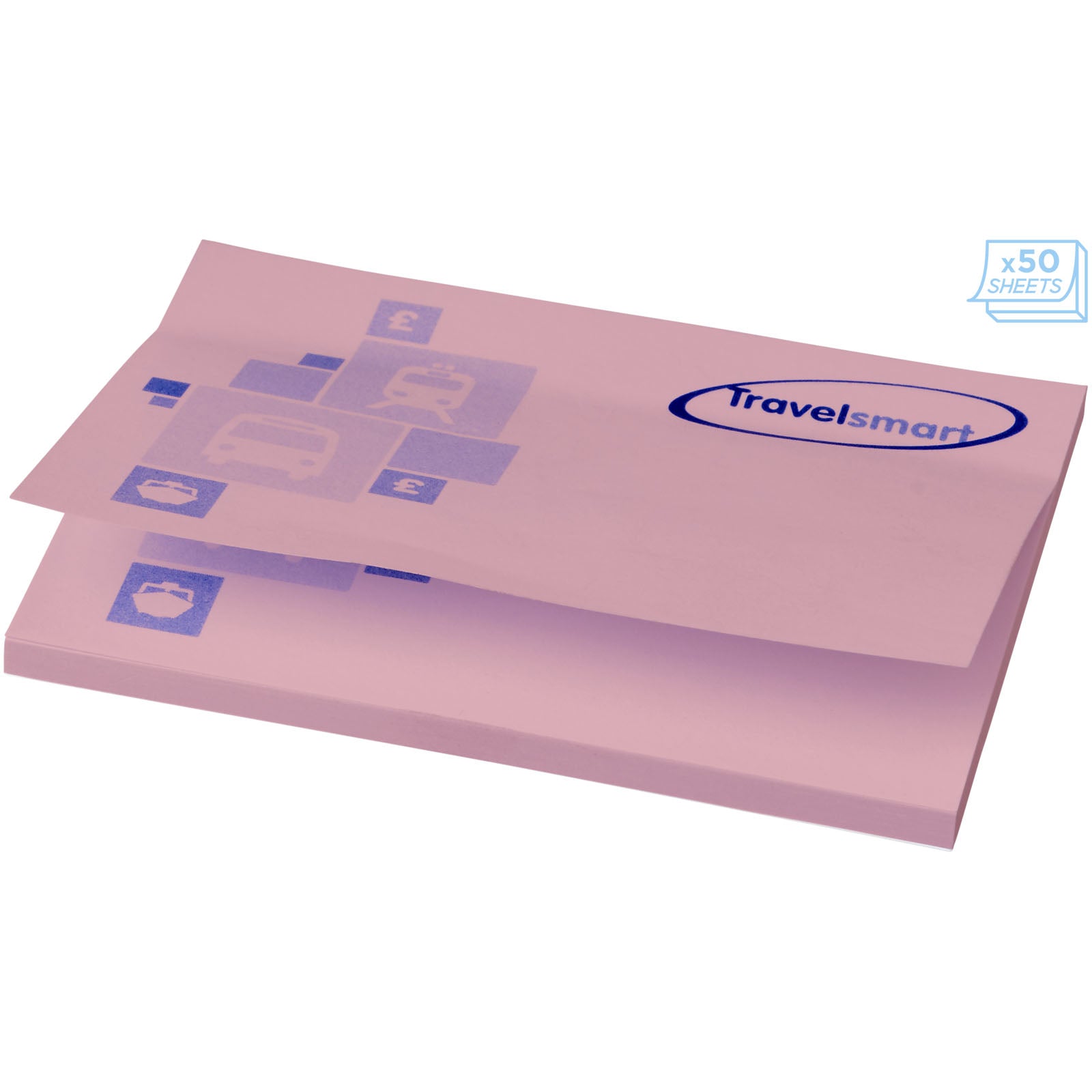 Sticky-Mate® Haftnotizen 100 x 75 mm – Hellrosa – 100 Seiten