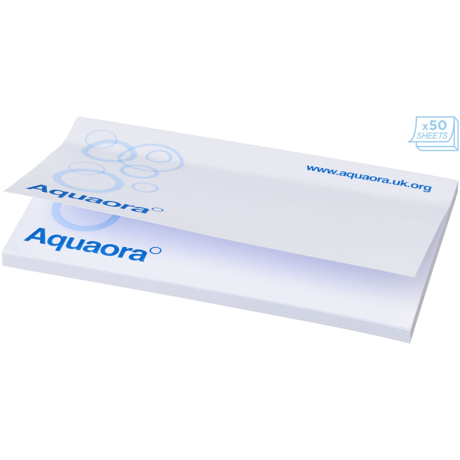Sticky-Mate® Haftnotizen 127 x 75 mm – Weiss – 100 Seiten