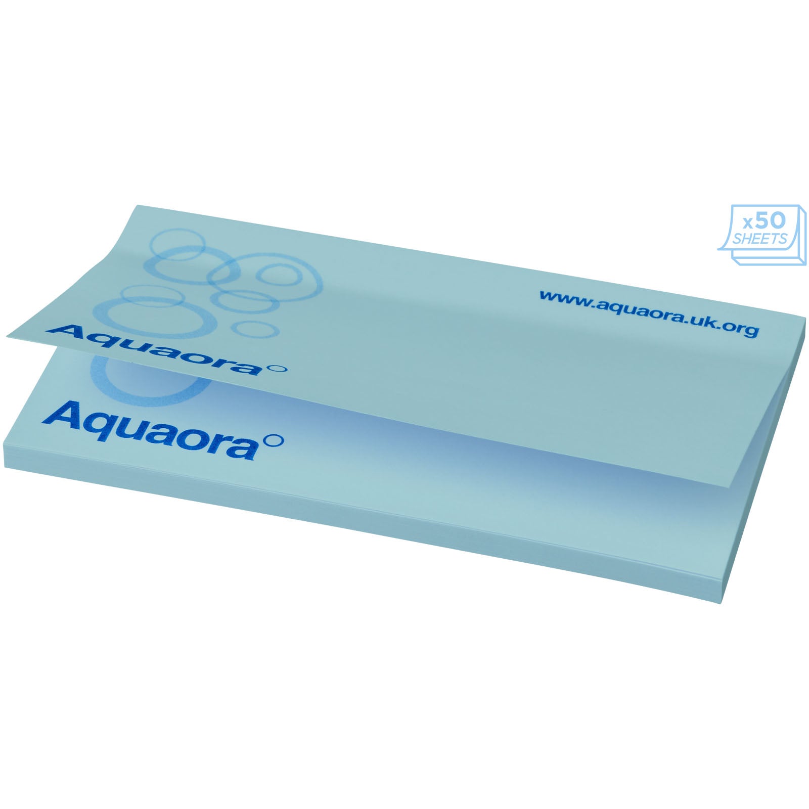 Sticky-Mate® Haftnotizen 127 x 75 mm – Hellblau – 100 Seiten