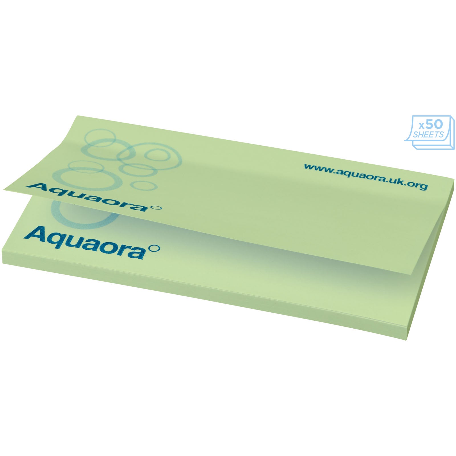 Sticky-Mate® Haftnotizen 127 x 75 mm – Mintgrün – 100 Seiten