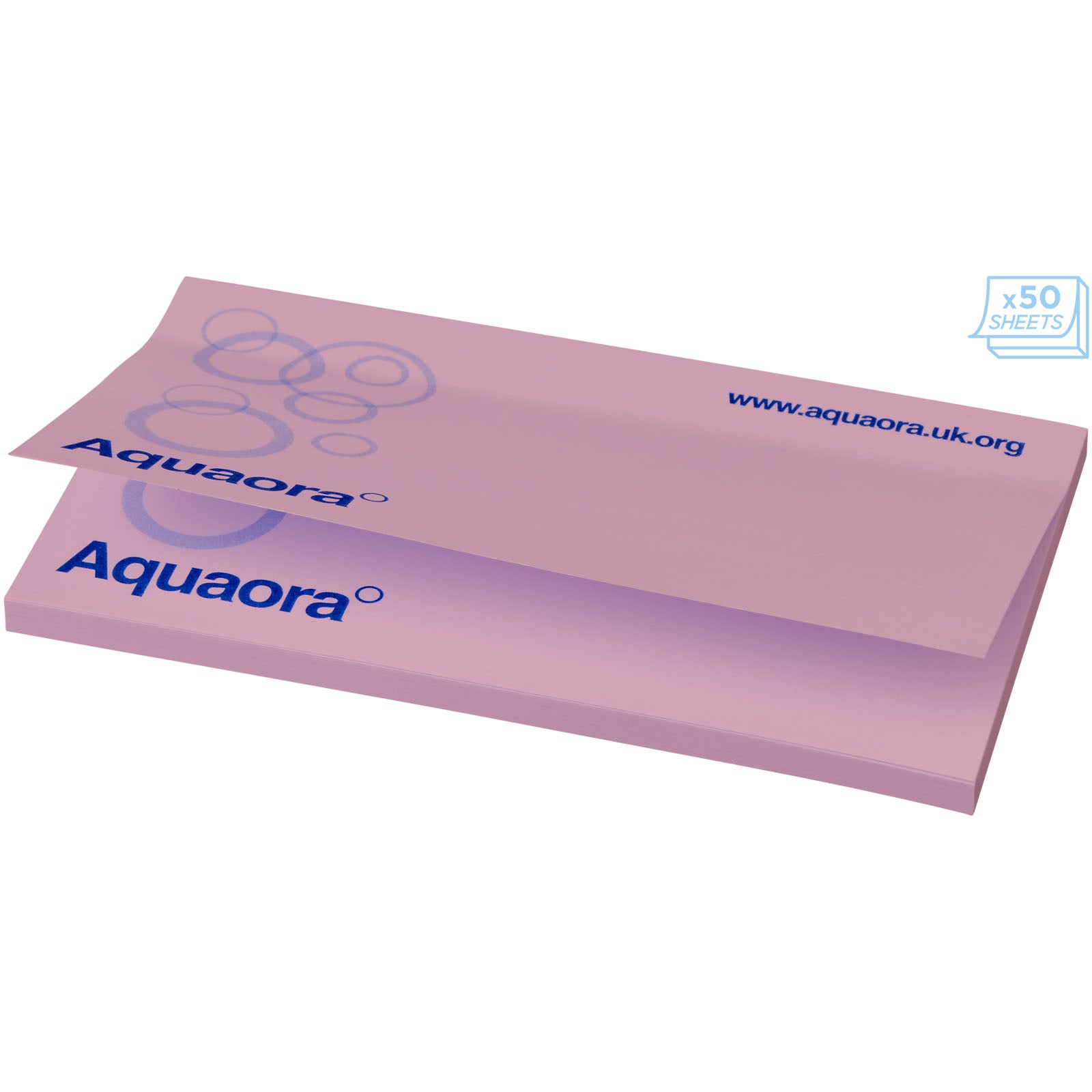 Sticky-Mate® Haftnotizen 127 x 75 mm – Hellrosa – 100 Seiten