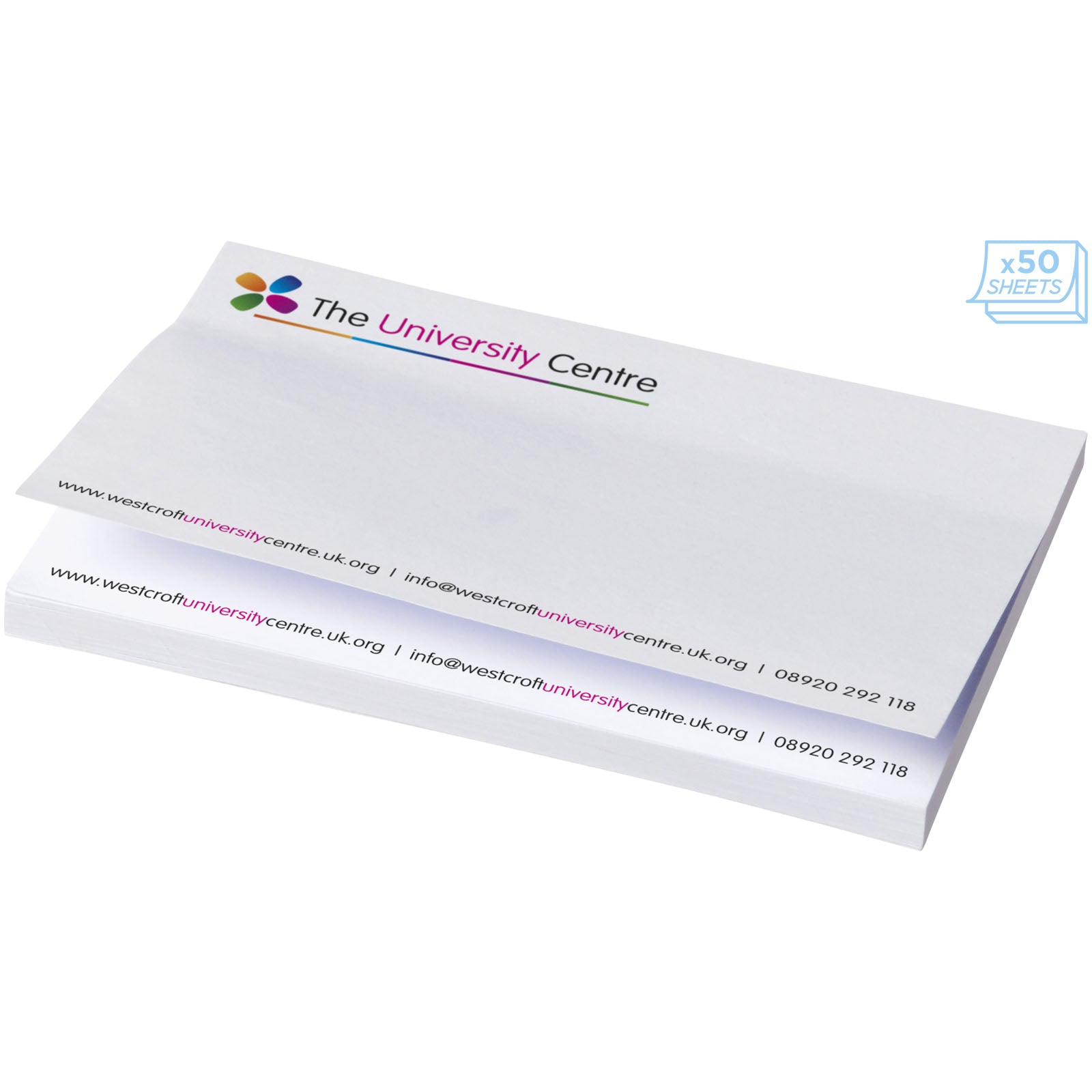 Sticky-Mate® Haftnotizen 150 x 100 mm – Weiss – 100 Seiten