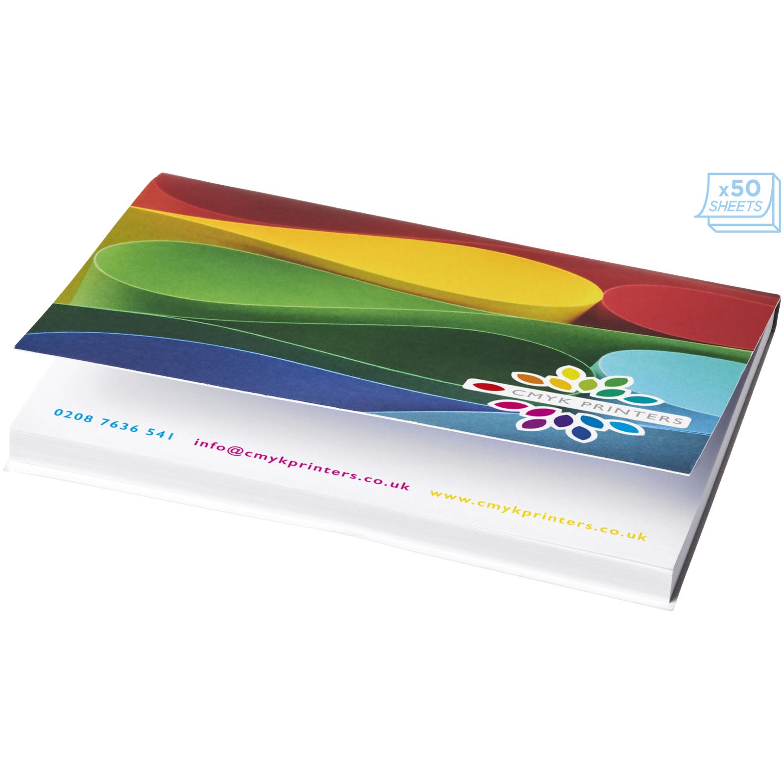 Sticky-Mate® Haftnotizen A7 100x75mm – Weiss – 100 Seiten
