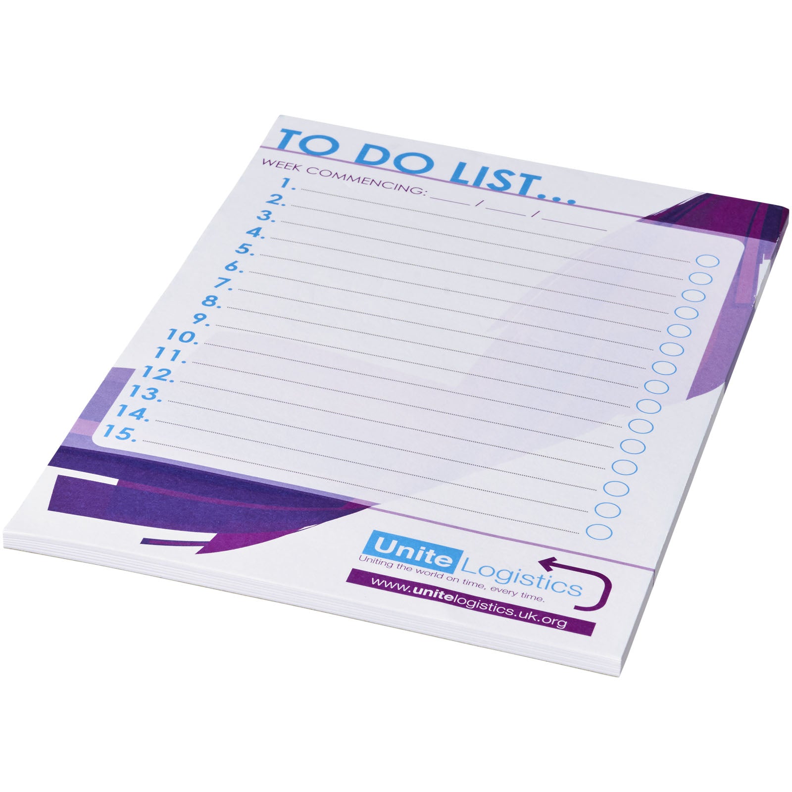 Desk-Mate® A5 Notizblock – Weiss – 100 Seiten