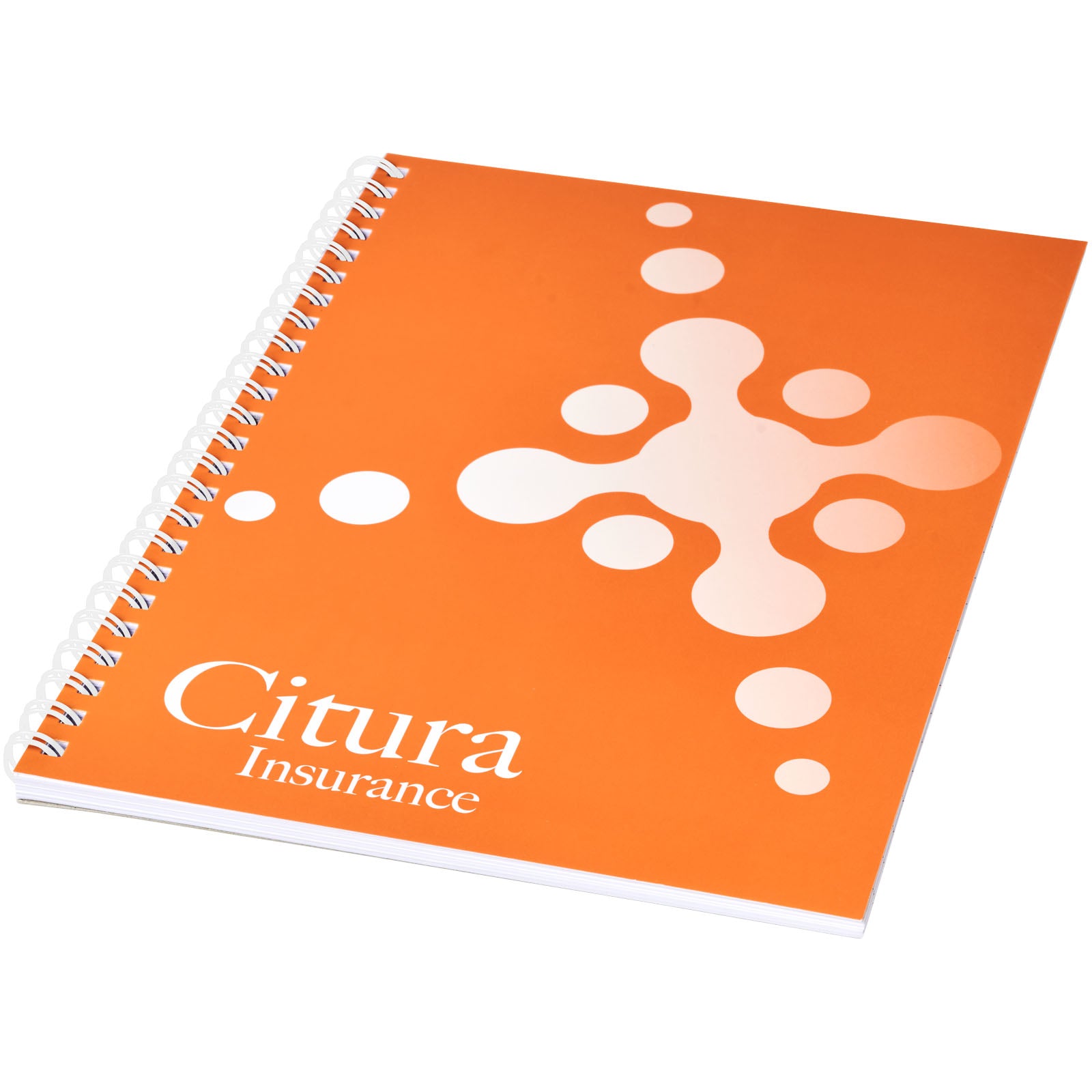 Desk-Mate® A5 Notizbuch mit Kunststoff Cover und Spiralbindung – Weiss