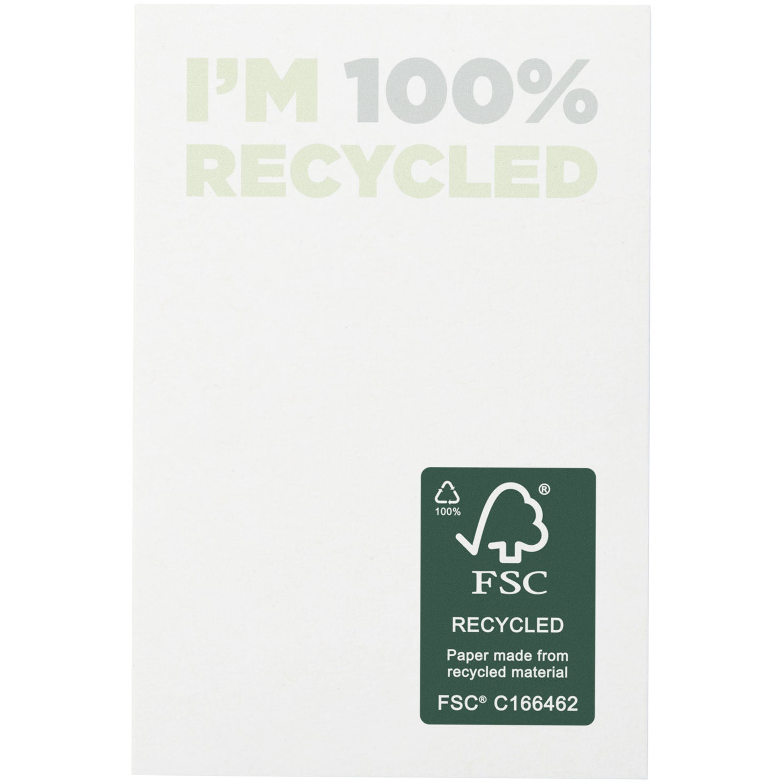 Sticky-Mate® recycelte Haftnotizen 50 x 75 mm